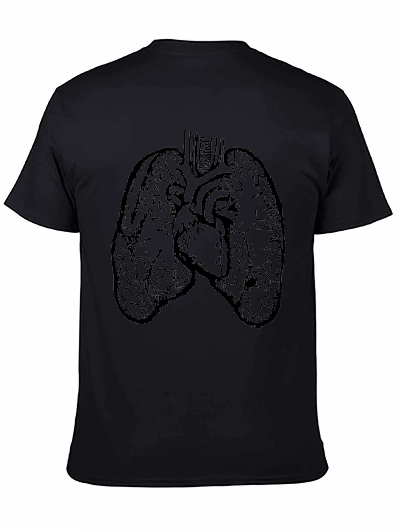 Anatomical Heart and Lungs Graphic T-Shirt