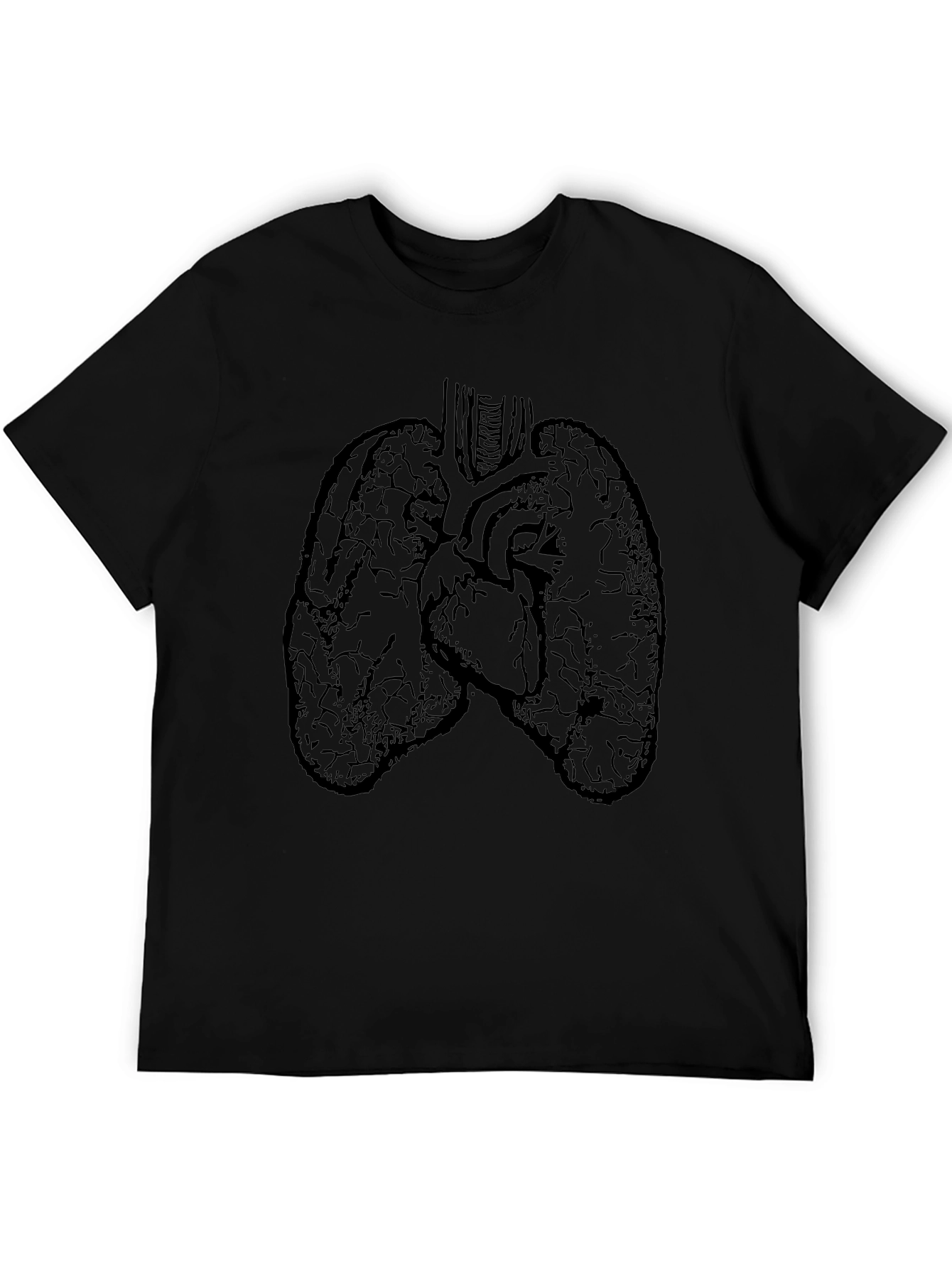 Anatomical Heart and Lungs Graphic T-Shirt