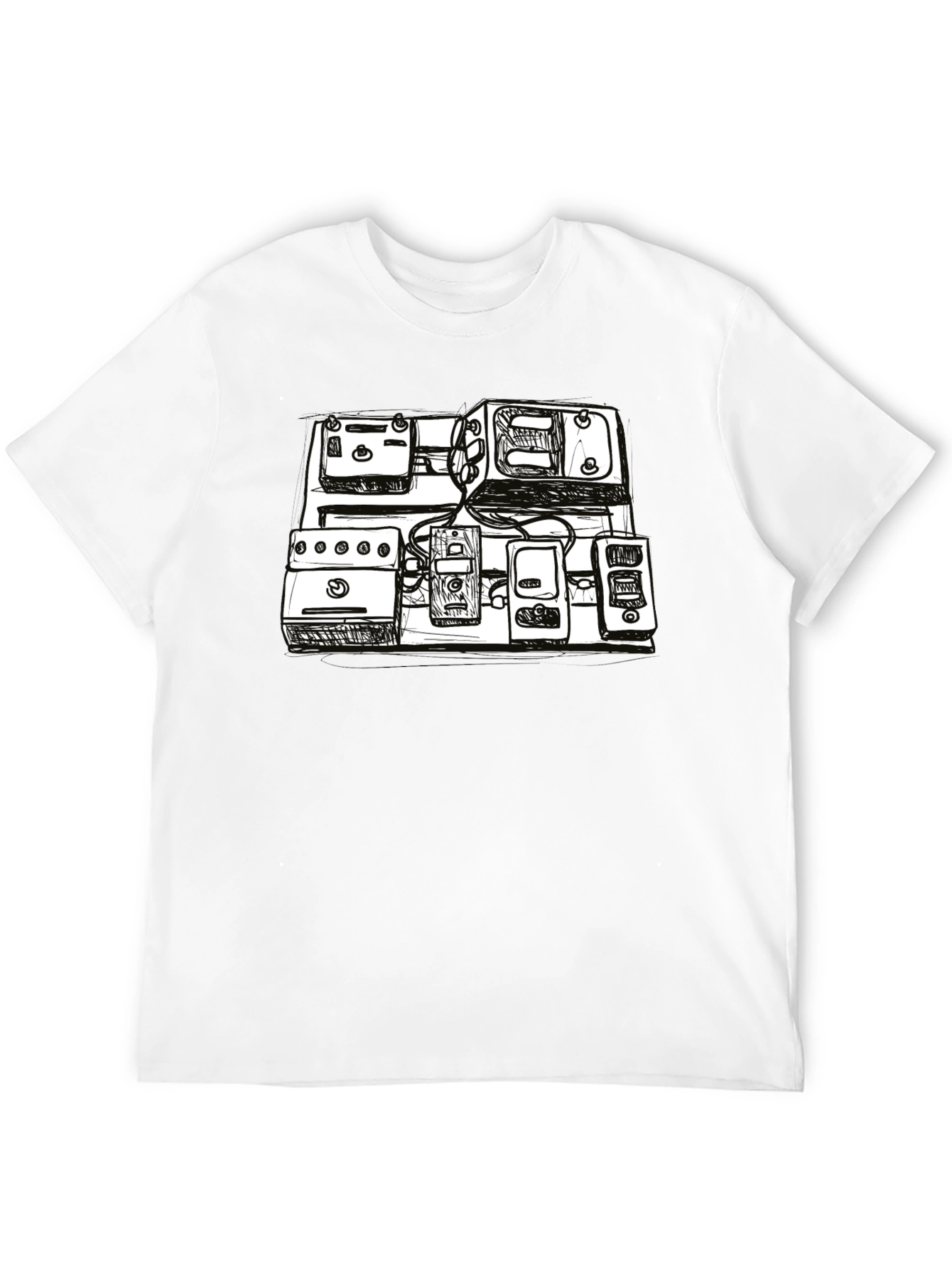 Sketch Pedal Board T-Shirt - Musicians Essential