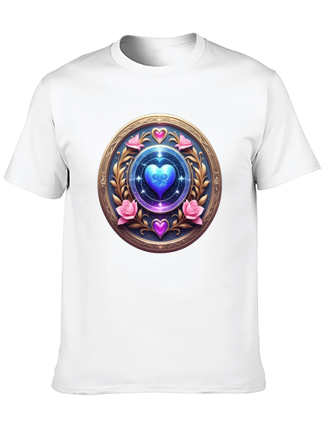 Mystic Heart Medallion T-Shirt - Unique Design