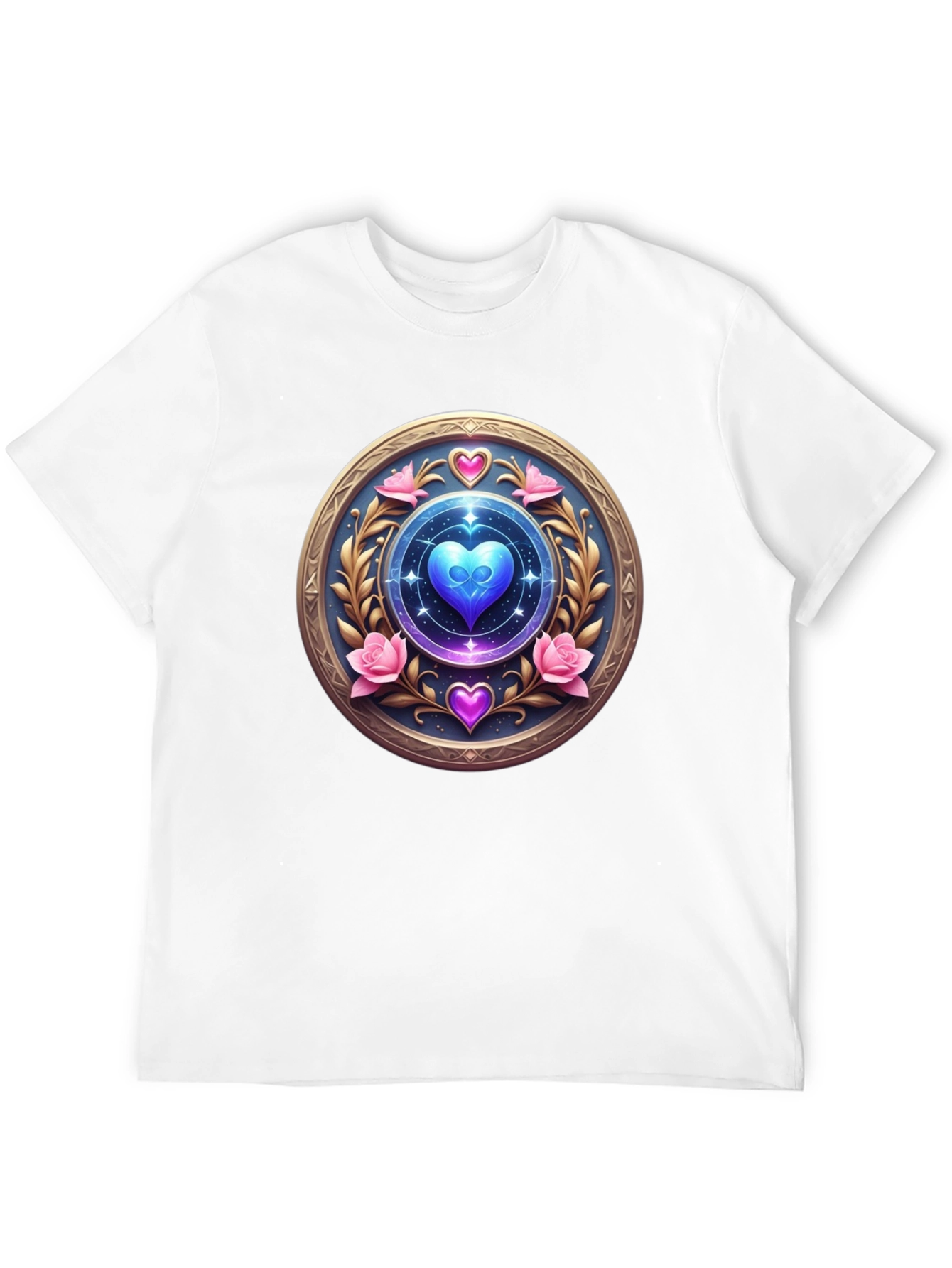 Mystic Heart Medallion T-Shirt - Unique Design