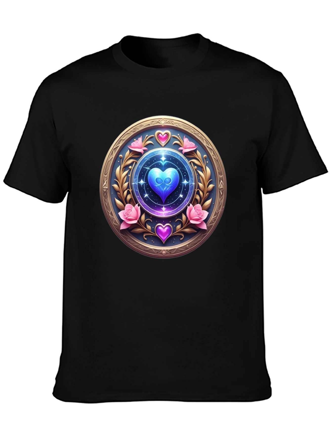 Mystic Heart Medallion T-Shirt - Unique Design