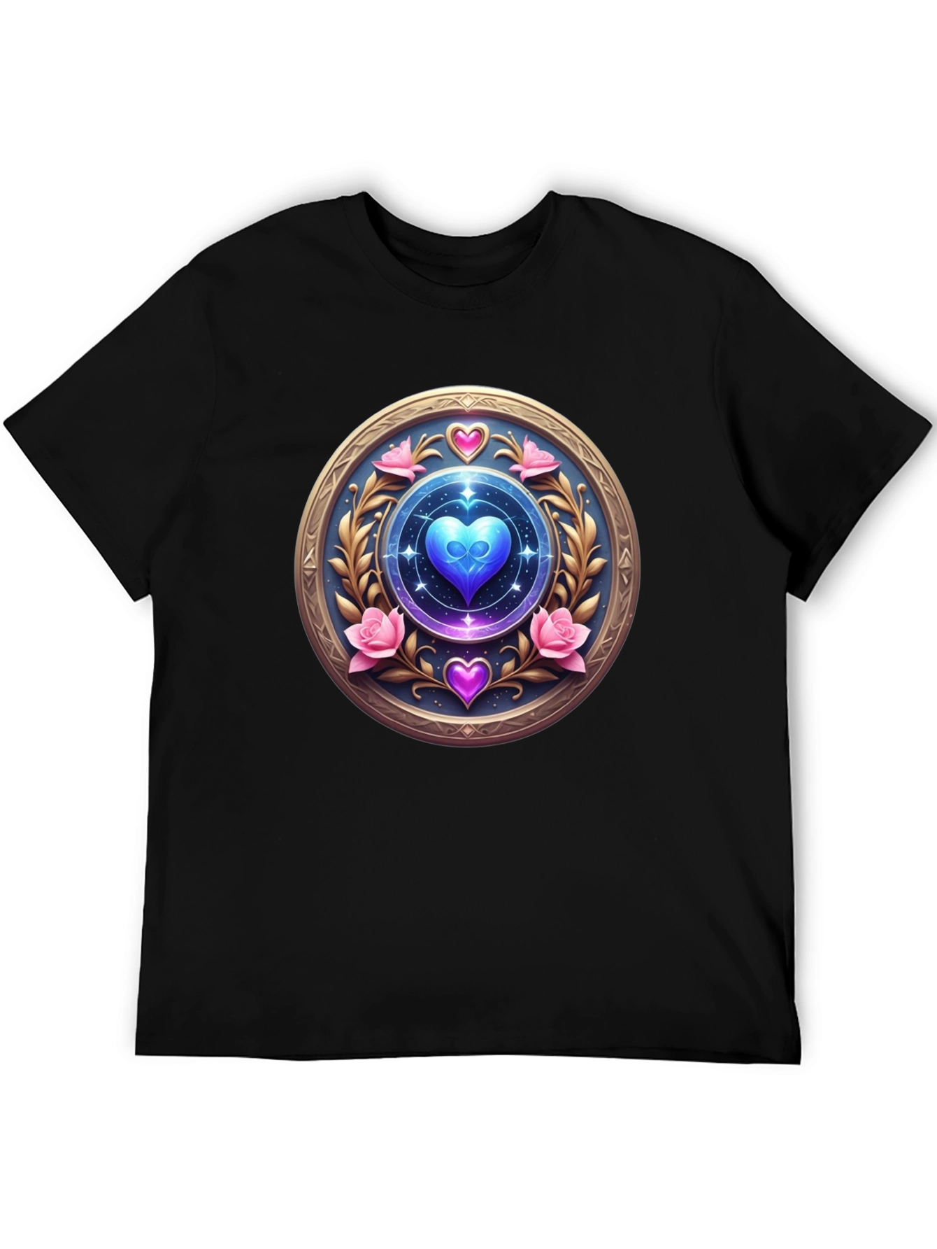 Mystic Heart Medallion T-Shirt - Unique Design