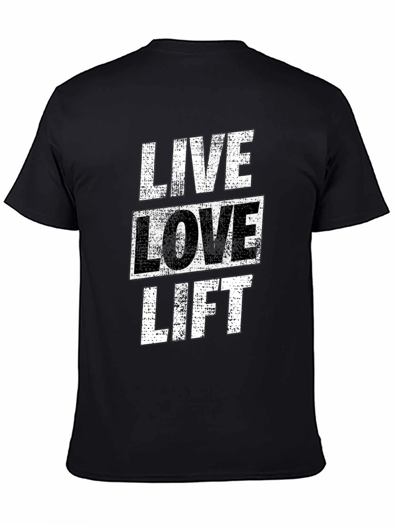 Live Love Lift Graphic Tee - Black Gym Shirt
