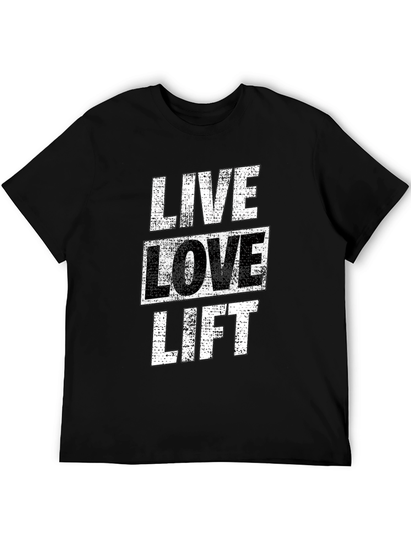 Live Love Lift Graphic Tee - Black Gym Shirt