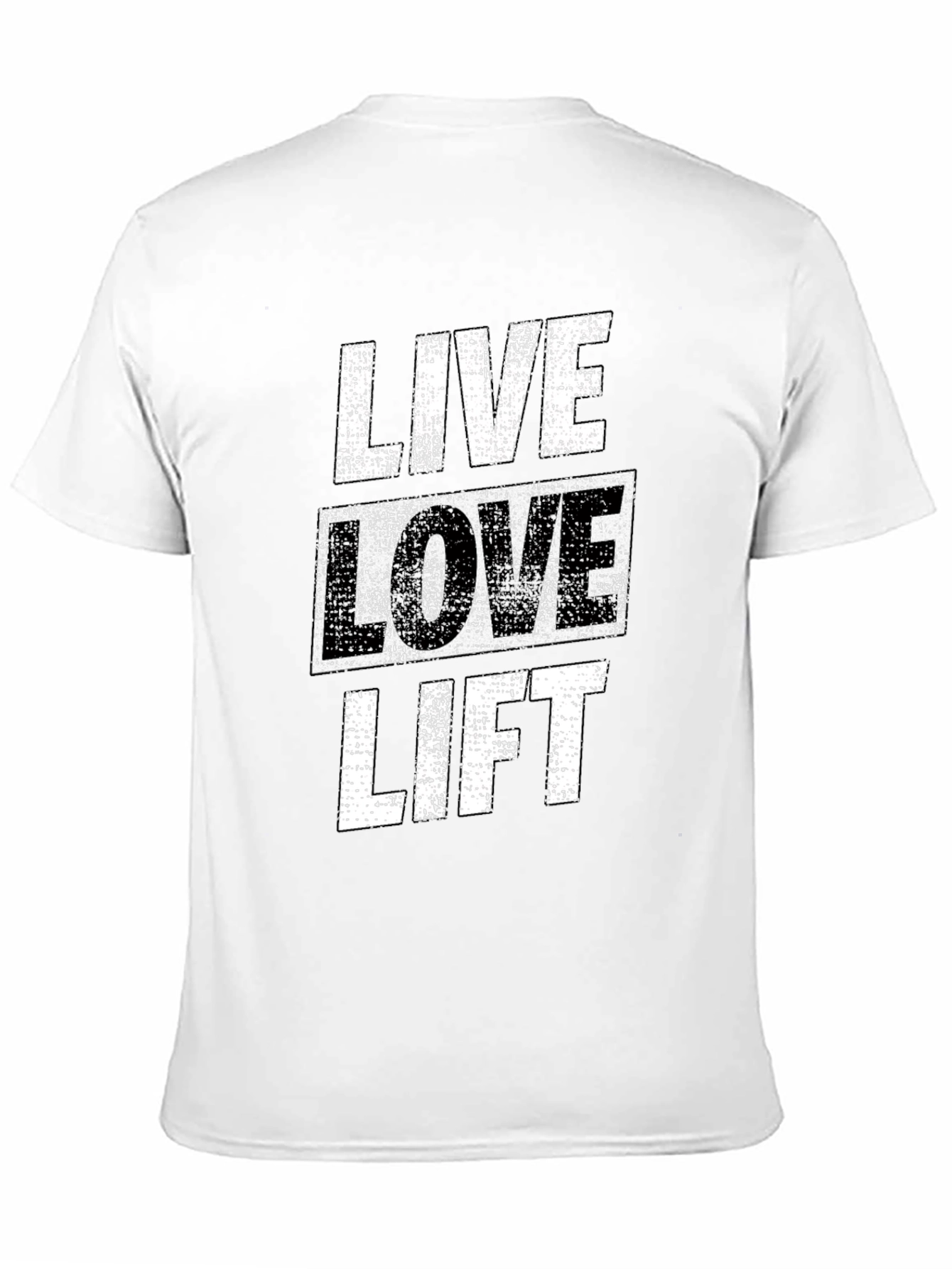 Live Love Lift Graphic Tee - Black Gym Shirt