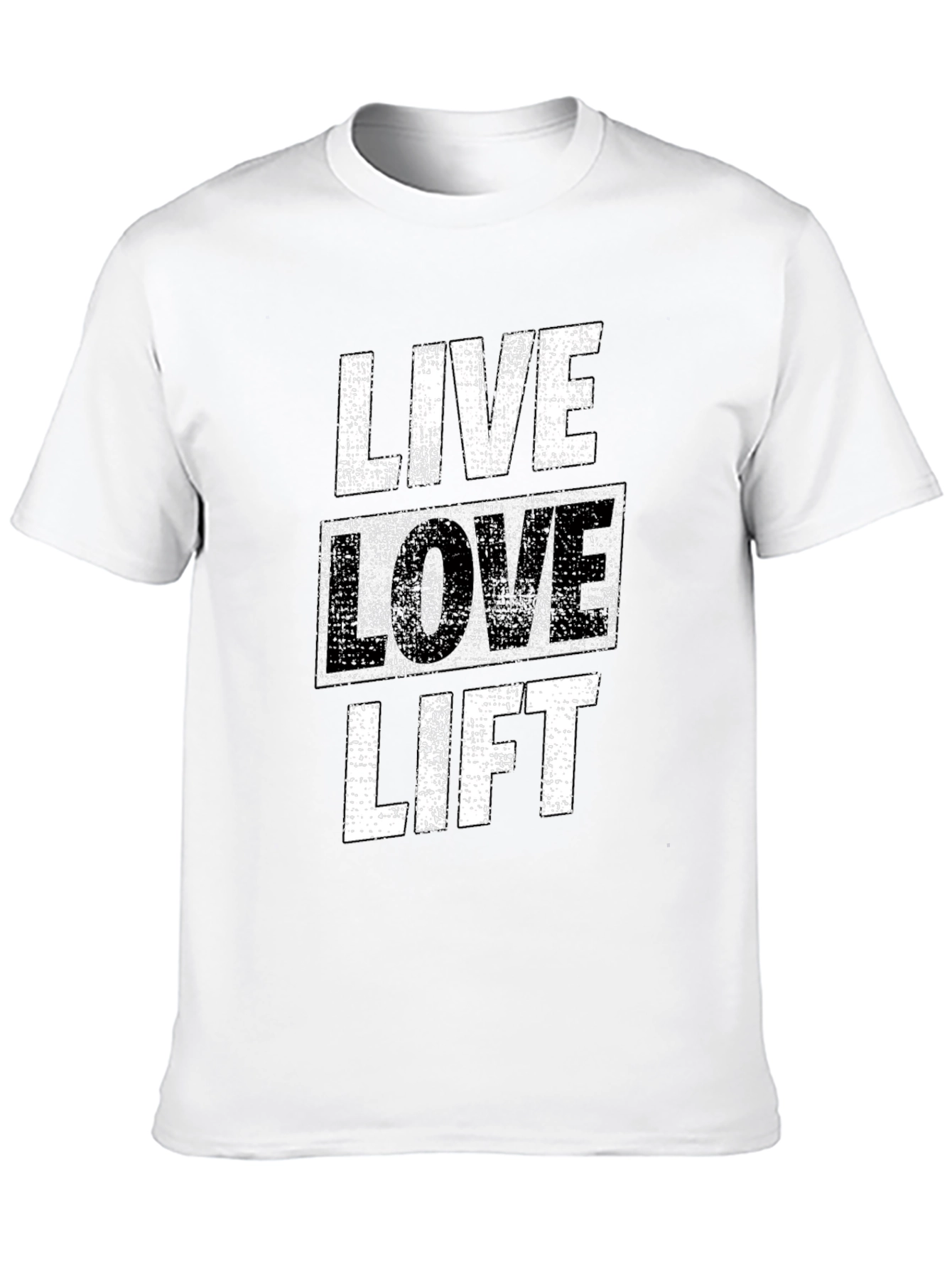 Live Love Lift Graphic Tee - Black Gym Shirt
