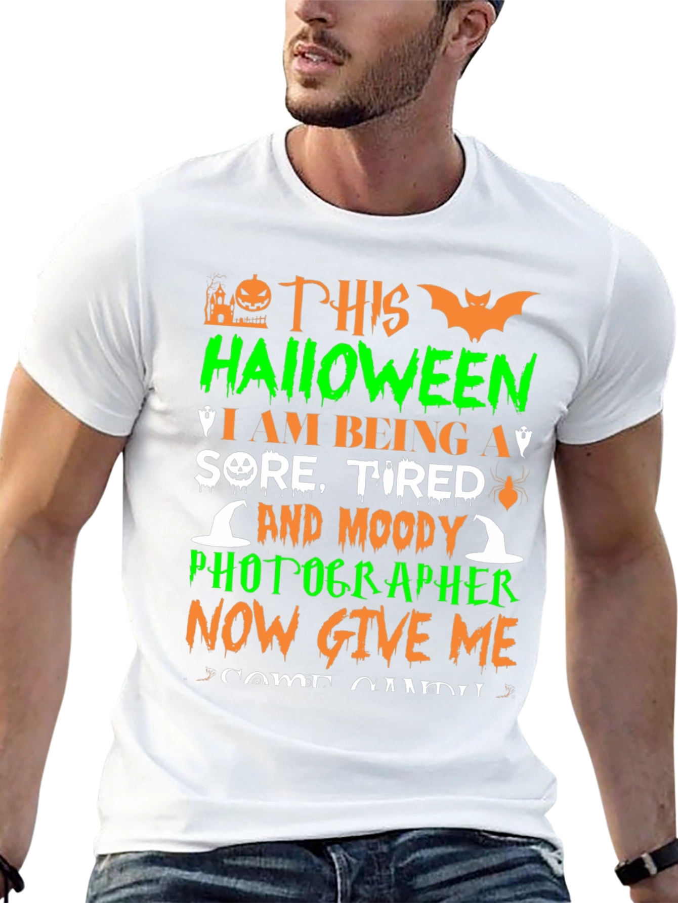 Funny Halloween Photographer Graphic T-Shirt