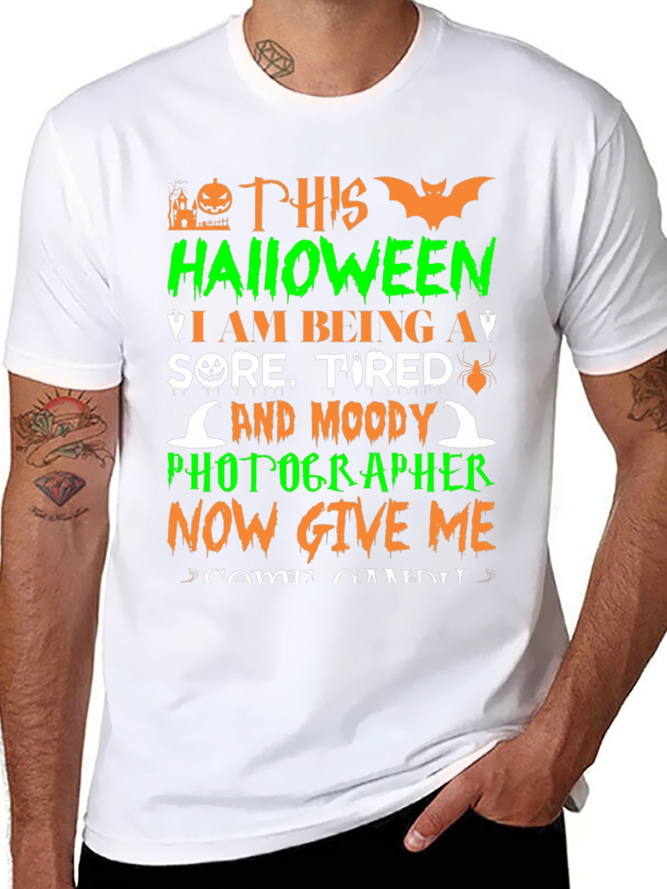 Funny Halloween Photographer Graphic T-Shirt