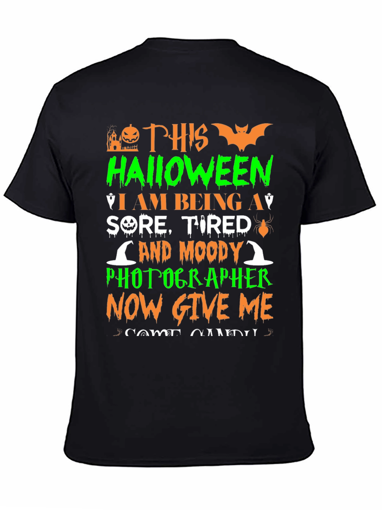 Funny Halloween Photographer Graphic T-Shirt