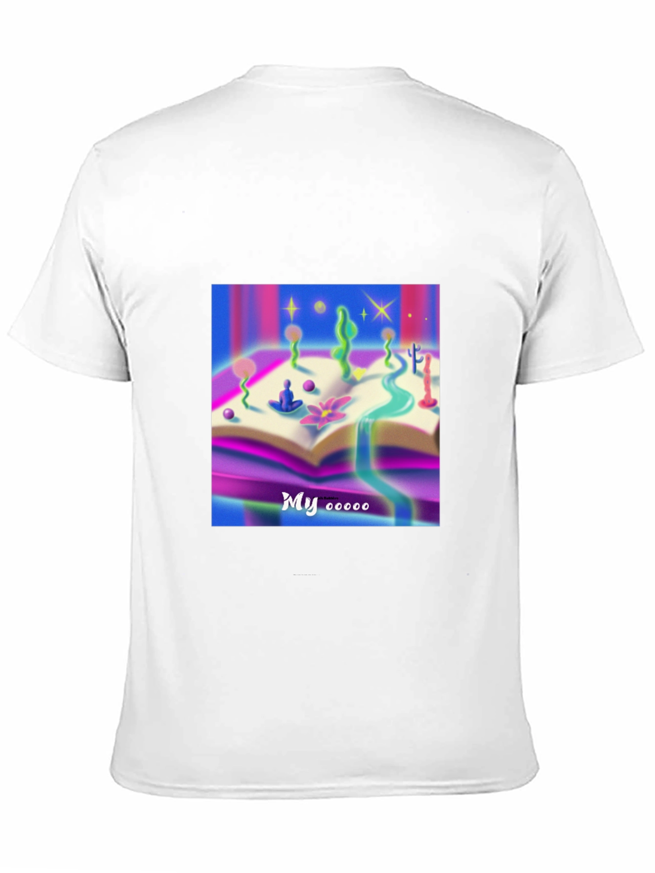 Mystical Bookscape Graphic Tee - Black