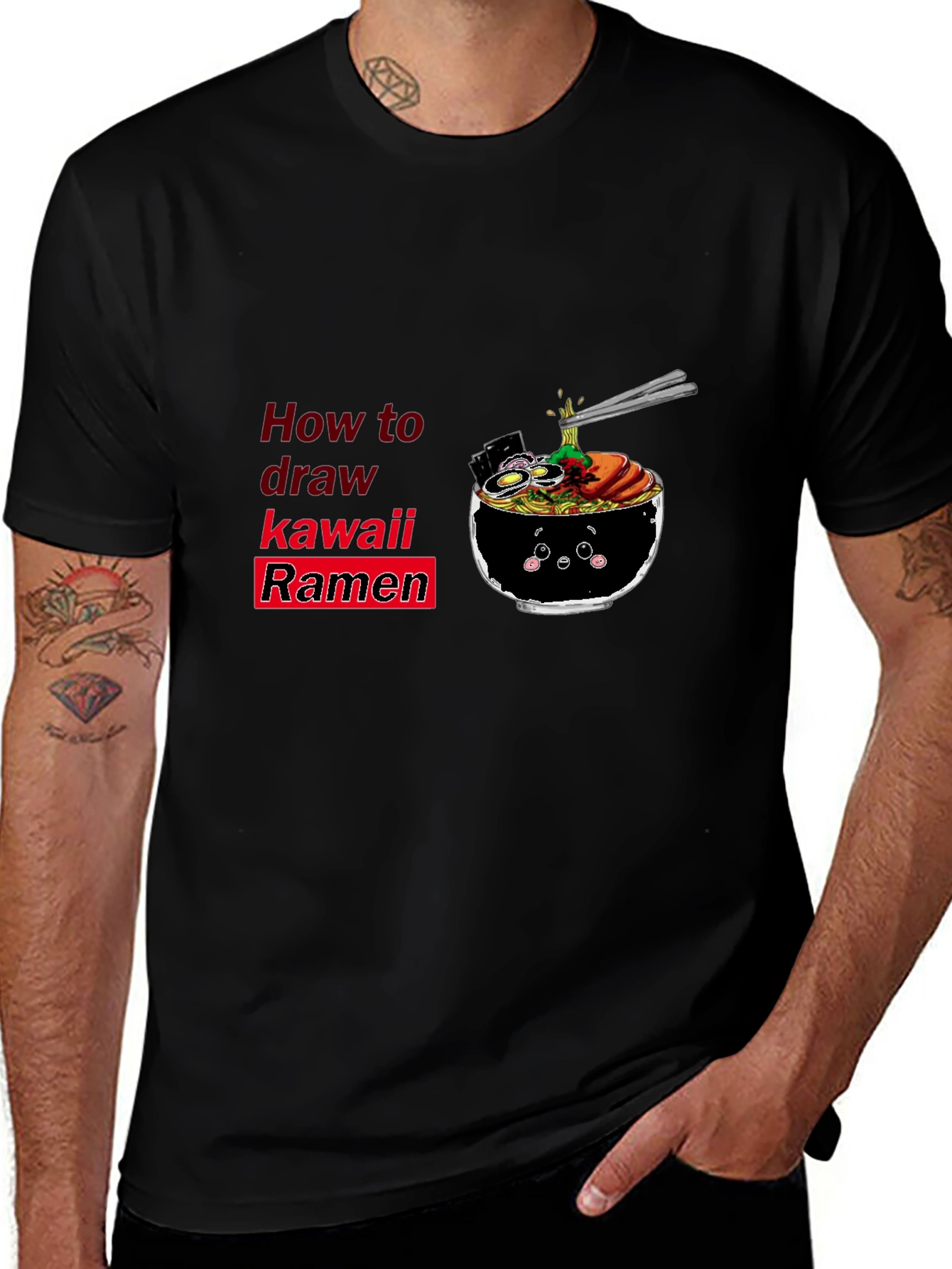 Kawaii Ramen T-Shirt - How to Draw Cute Noodles