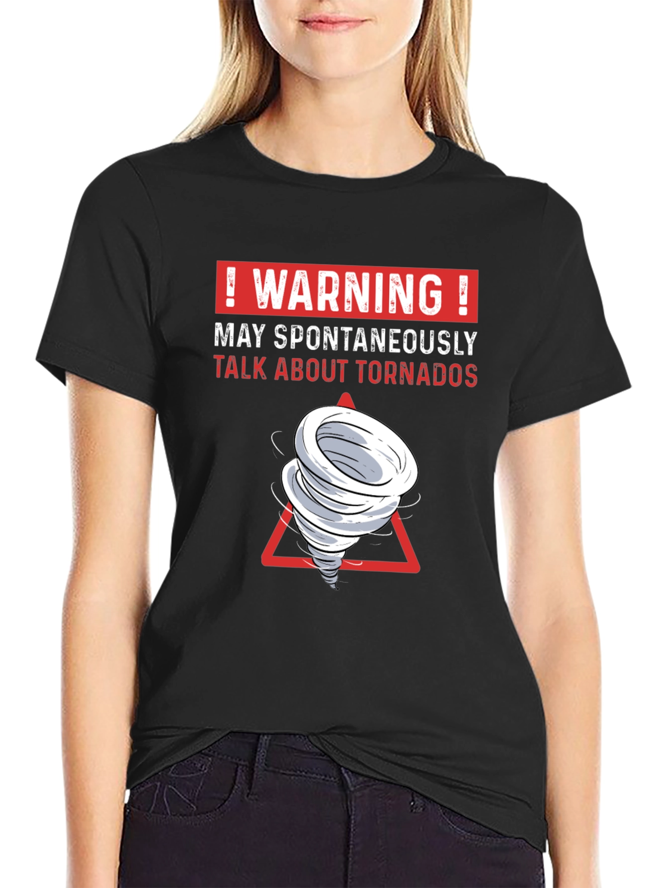 Warning Spontaneous Tornado Talk Funny T-Shirt