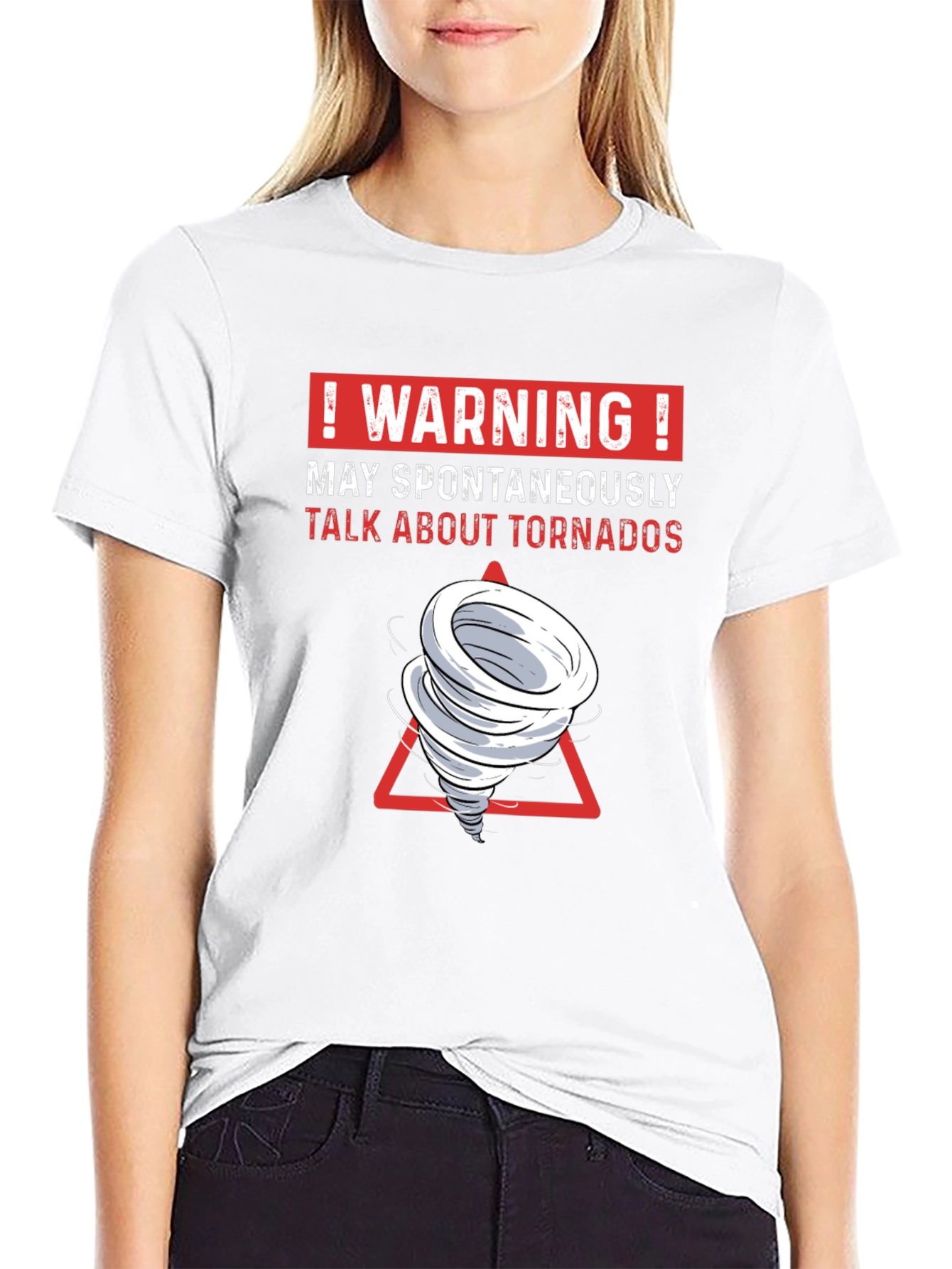 Warning Spontaneous Tornado Talk Funny T-Shirt