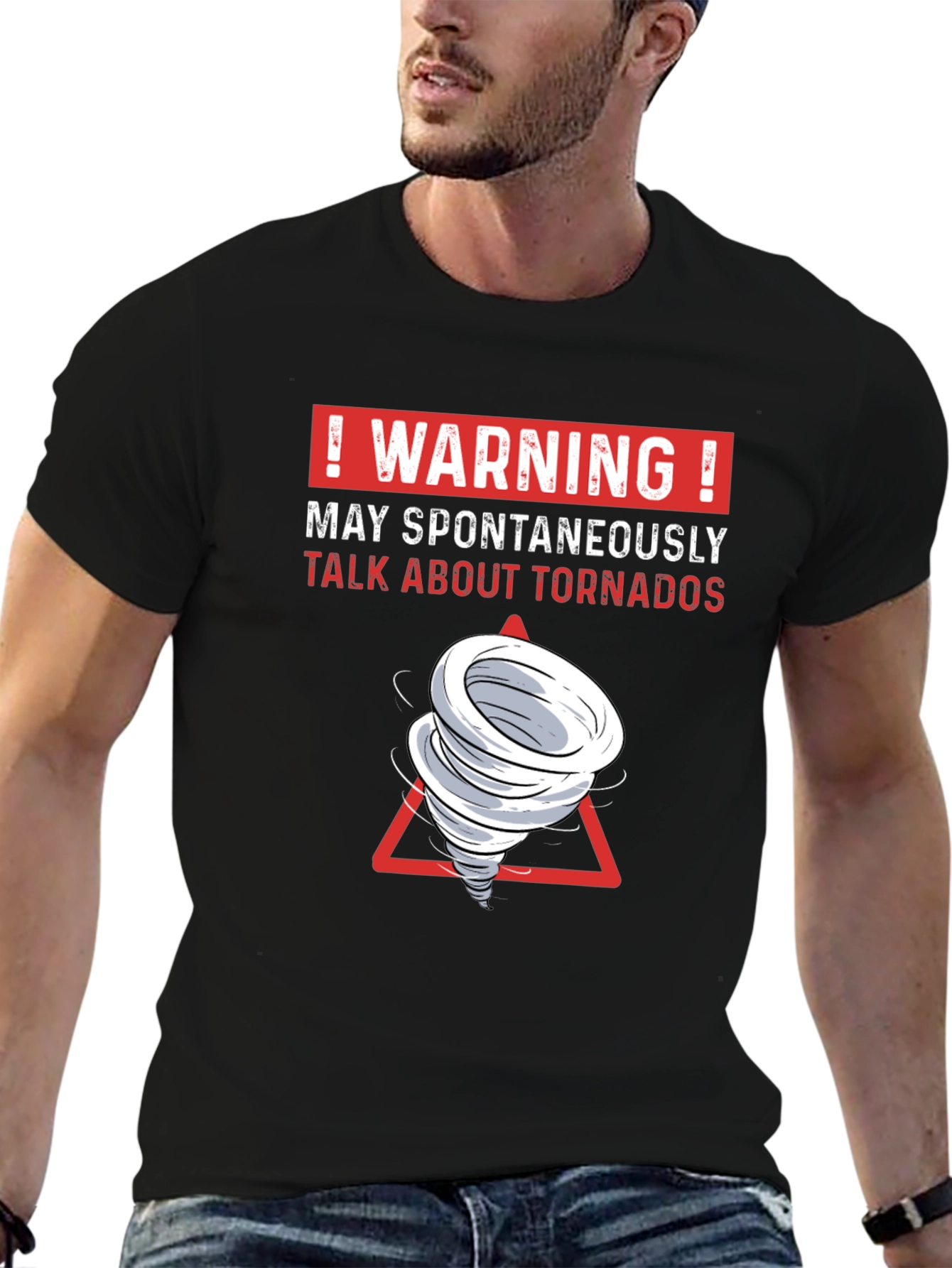 Warning Spontaneous Tornado Talk Funny T-Shirt