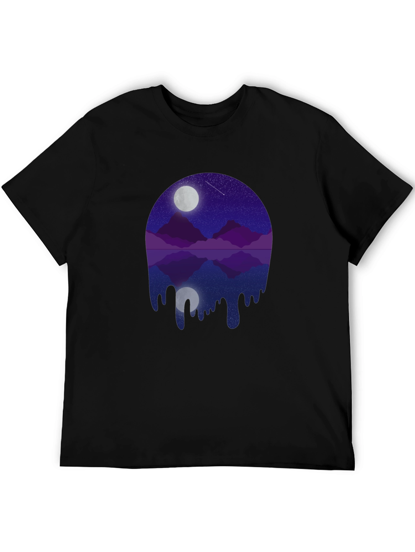 Night Mountain Dripping Graphic Tee