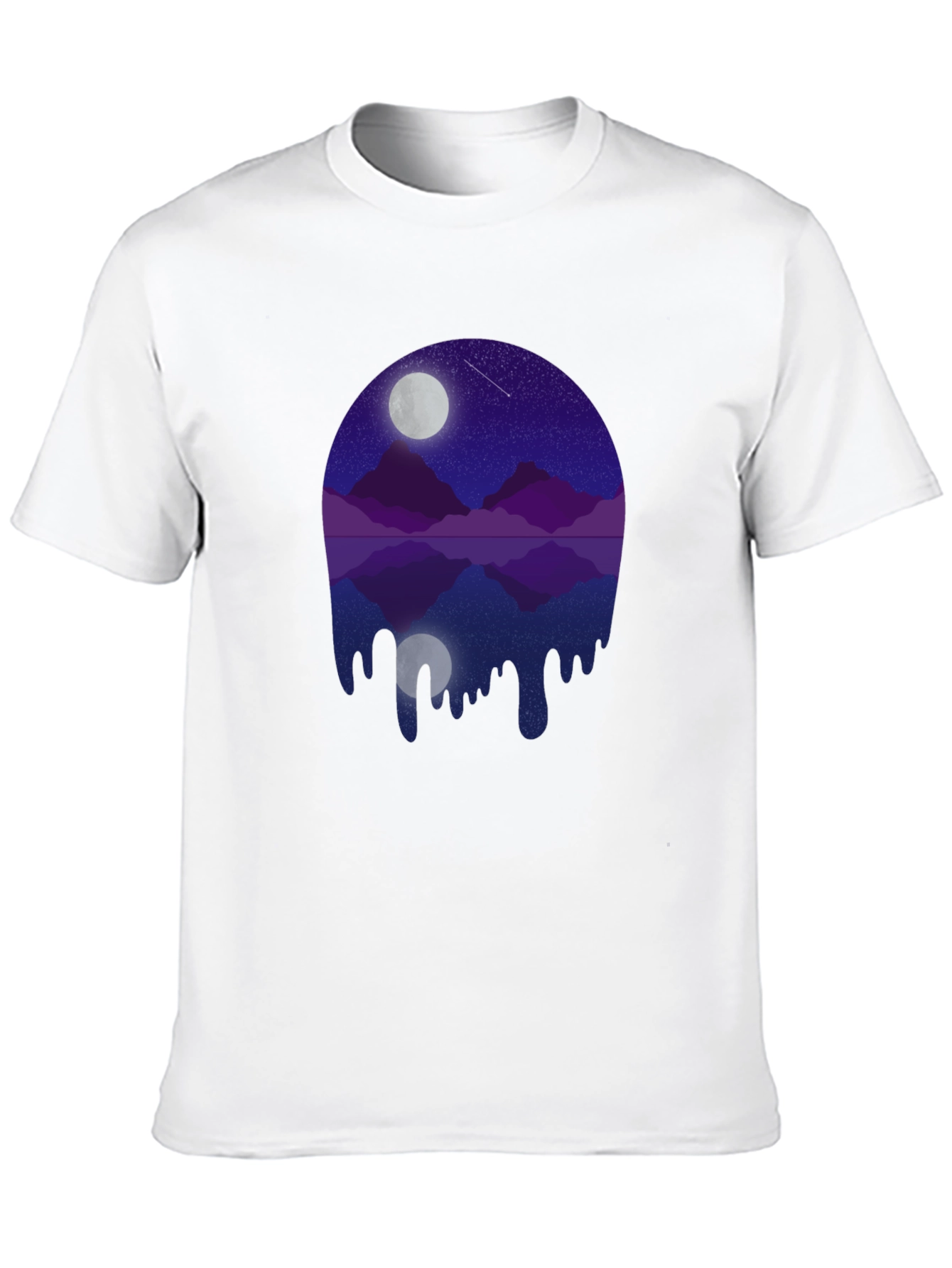 Night Mountain Dripping Graphic Tee