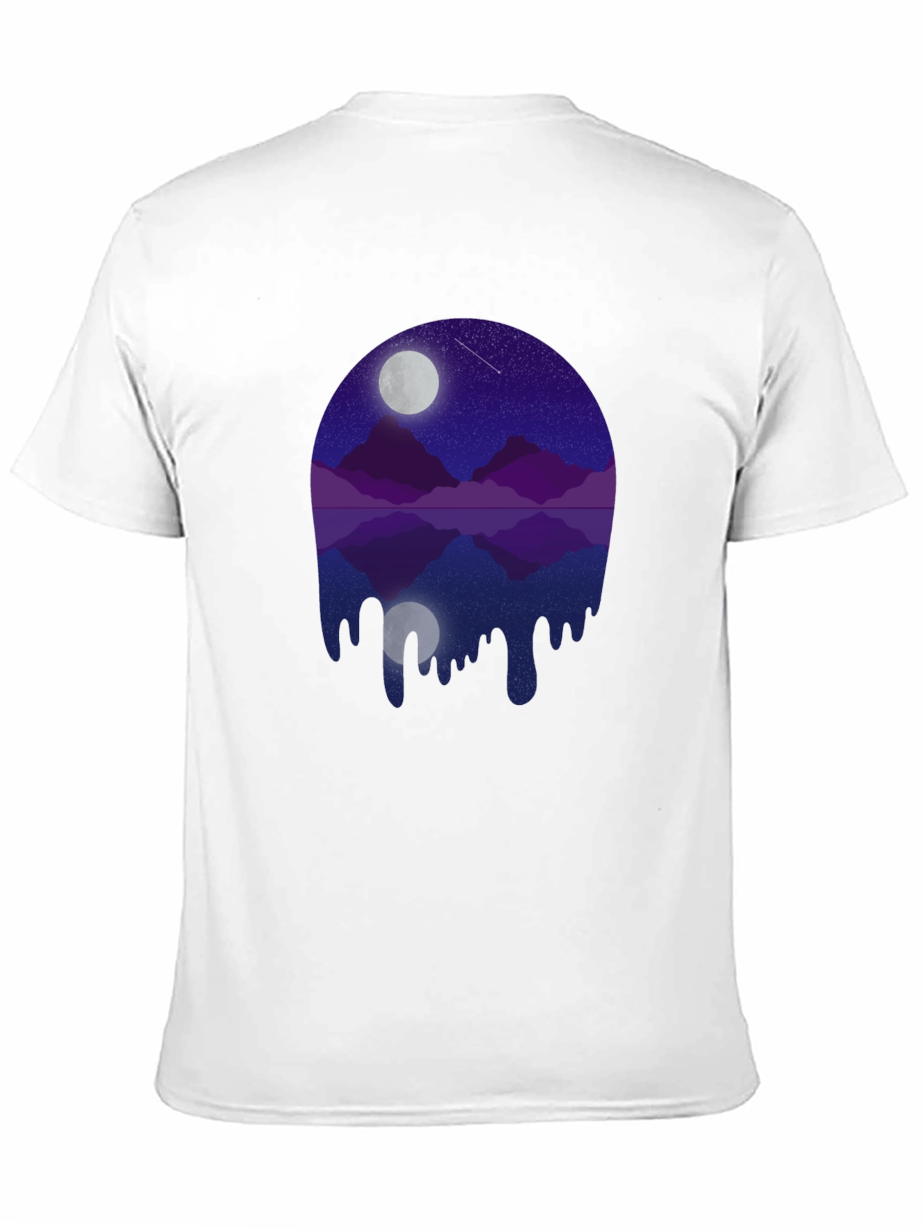 Night Mountain Dripping Graphic Tee