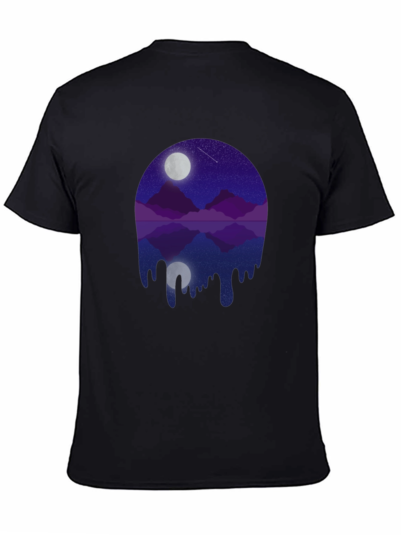 Night Mountain Dripping Graphic Tee