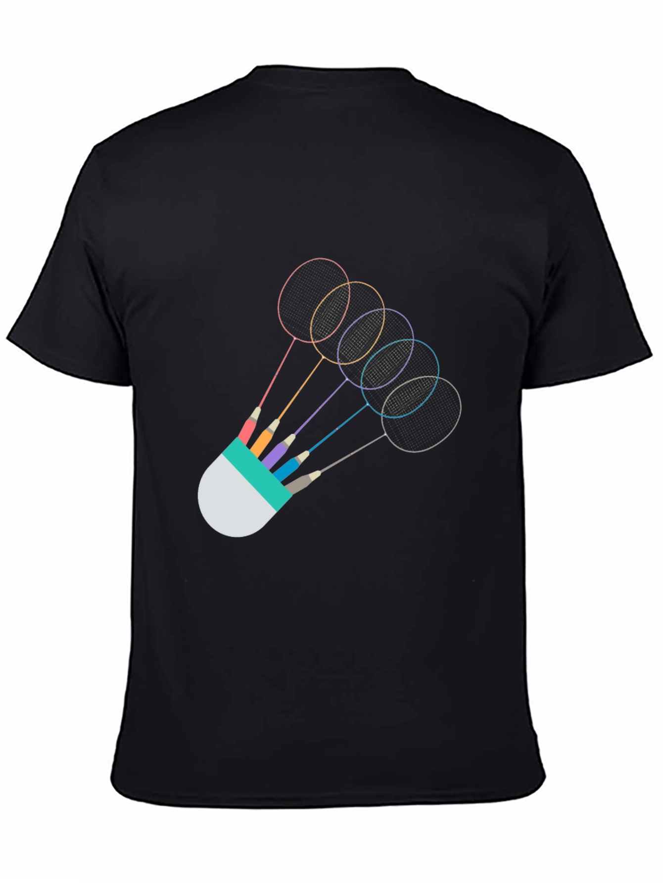 Badminton Rackets Graphic Tee - Unique Sportswear