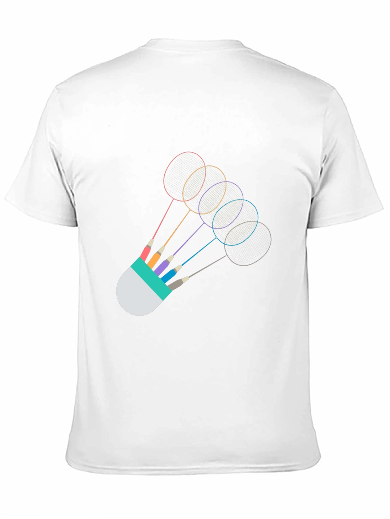 Badminton Rackets Graphic Tee - Unique Sportswear