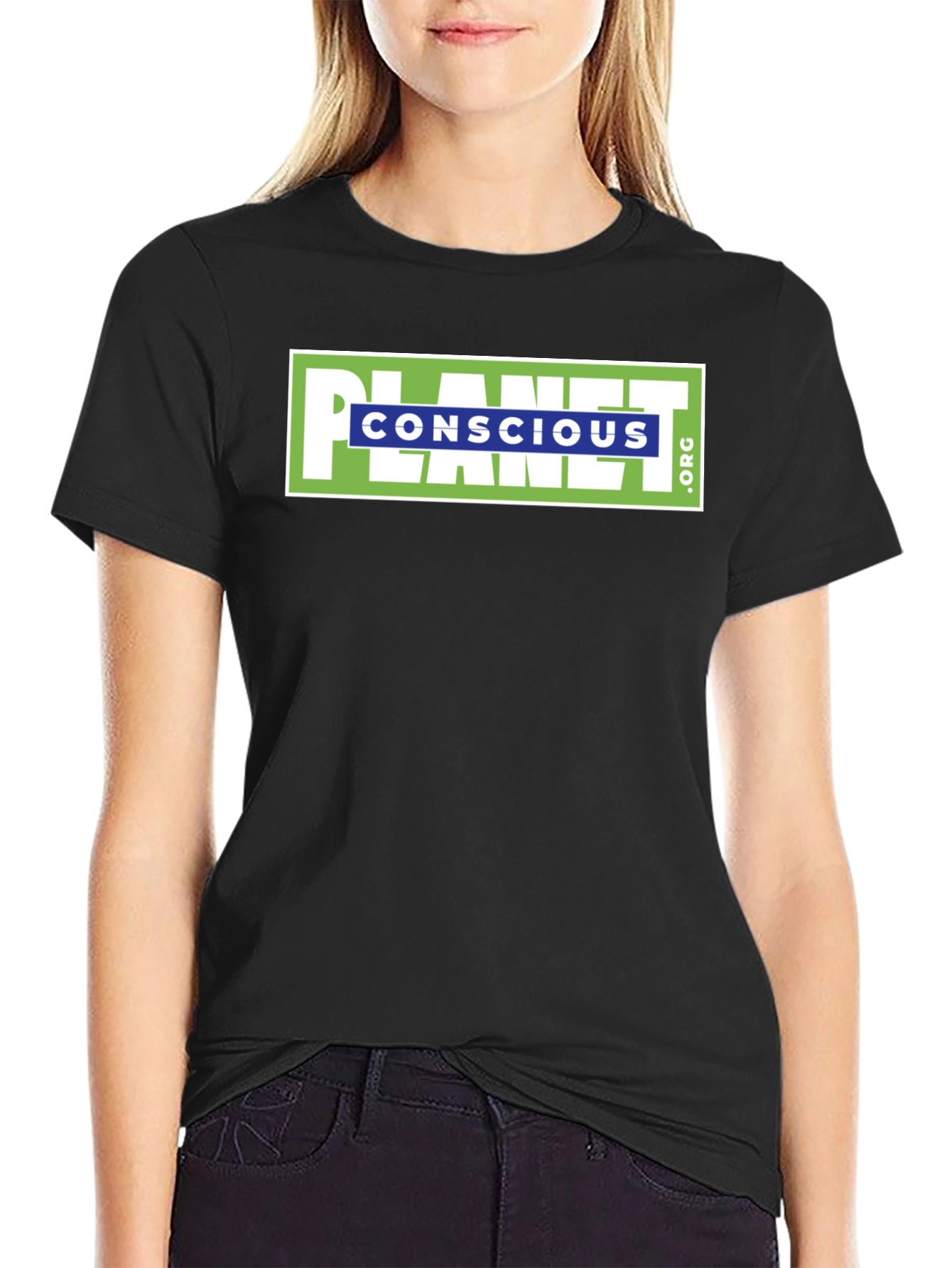 Planet Conscious Black Graphic T-Shirt