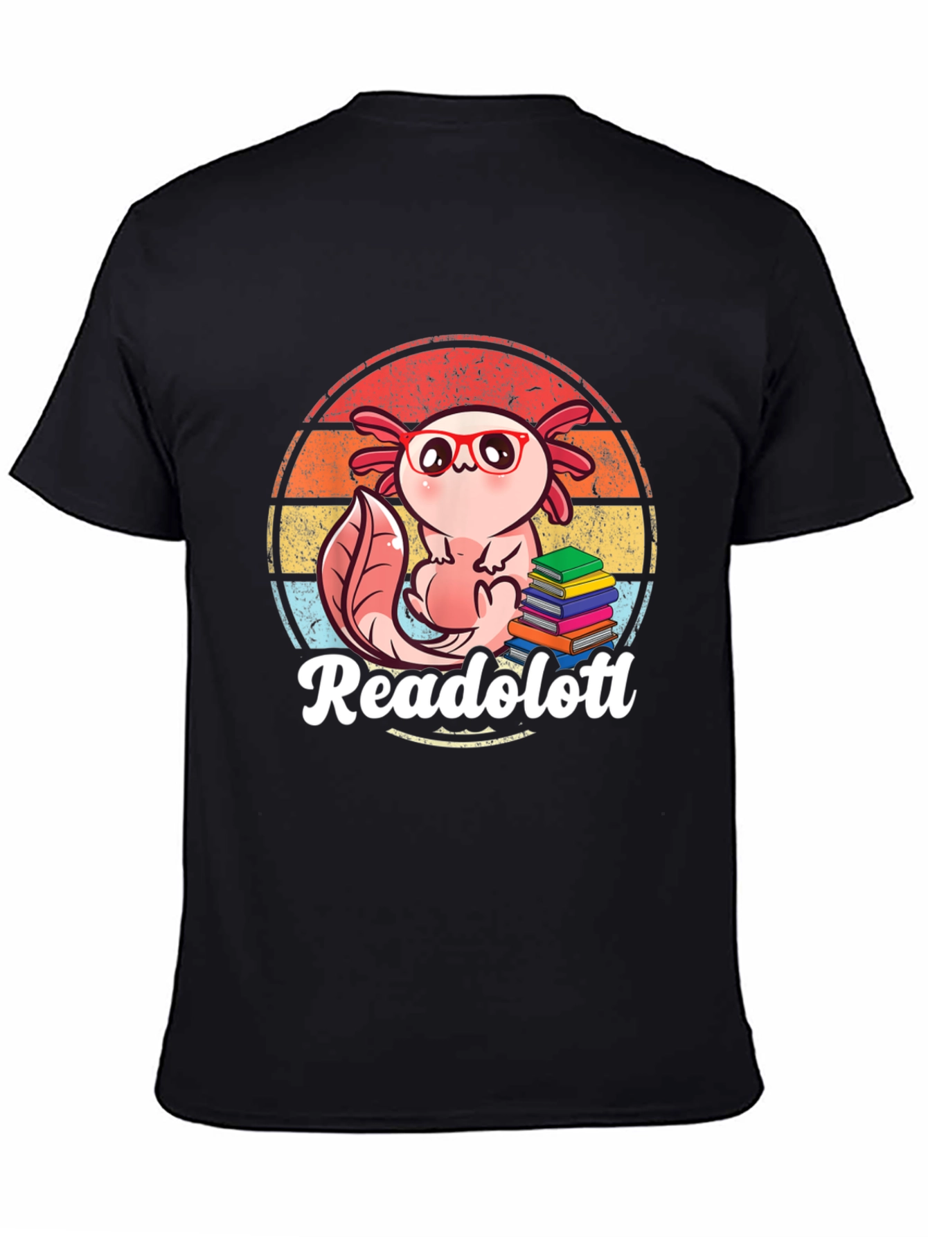 Readolotl Axolotl Reading Book T-Shirt