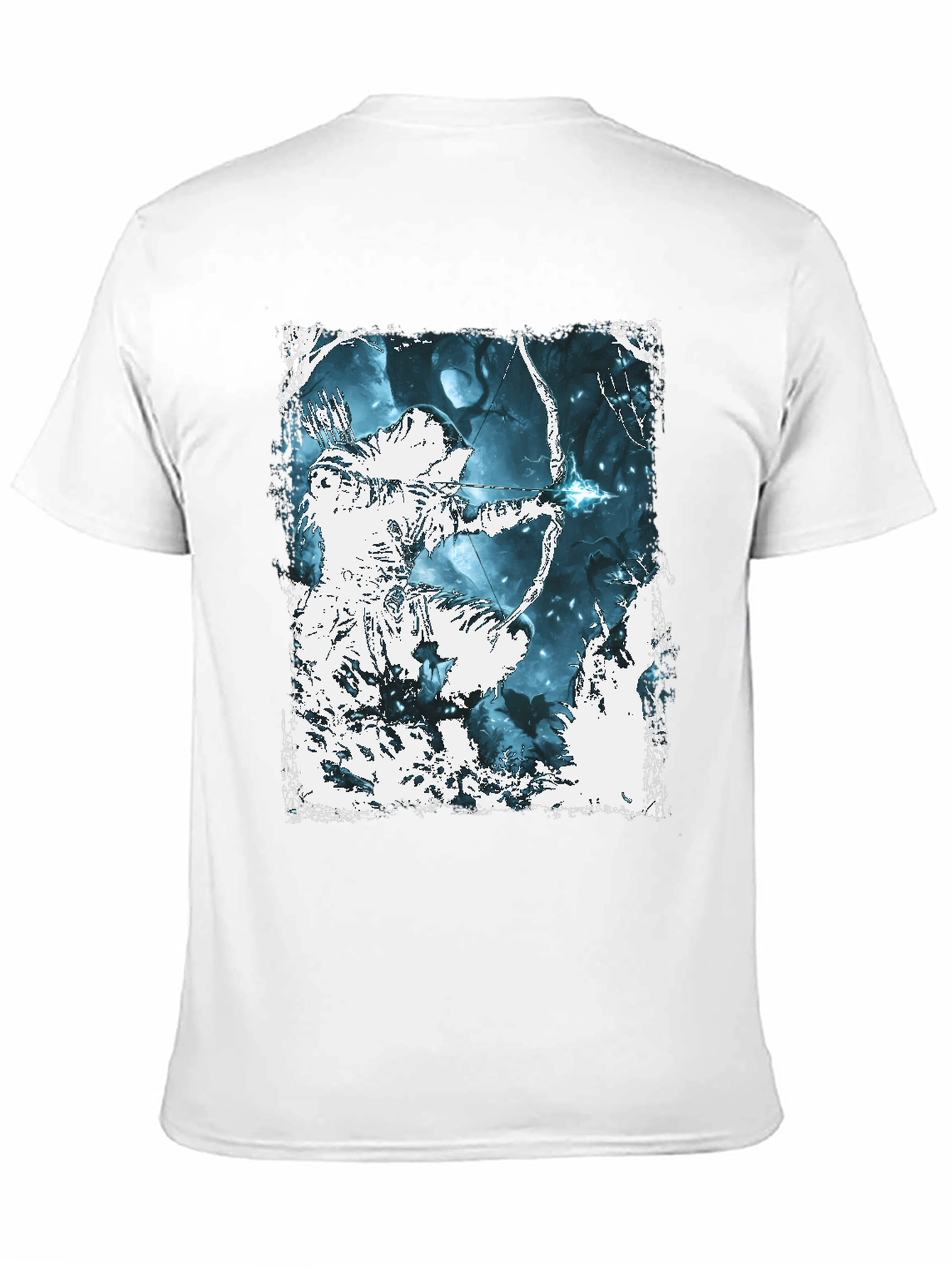 Archer Graphic Tee - Black Cotton T-Shirt