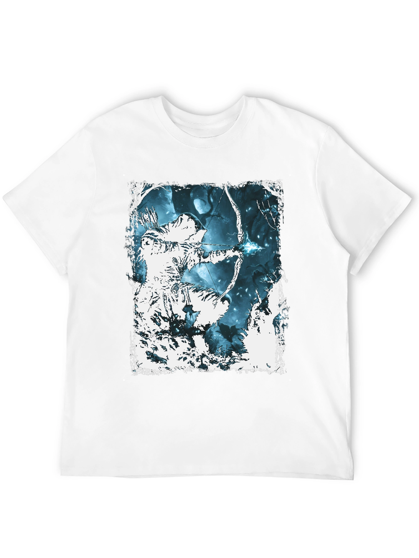 Archer Graphic Tee - Black Cotton T-Shirt