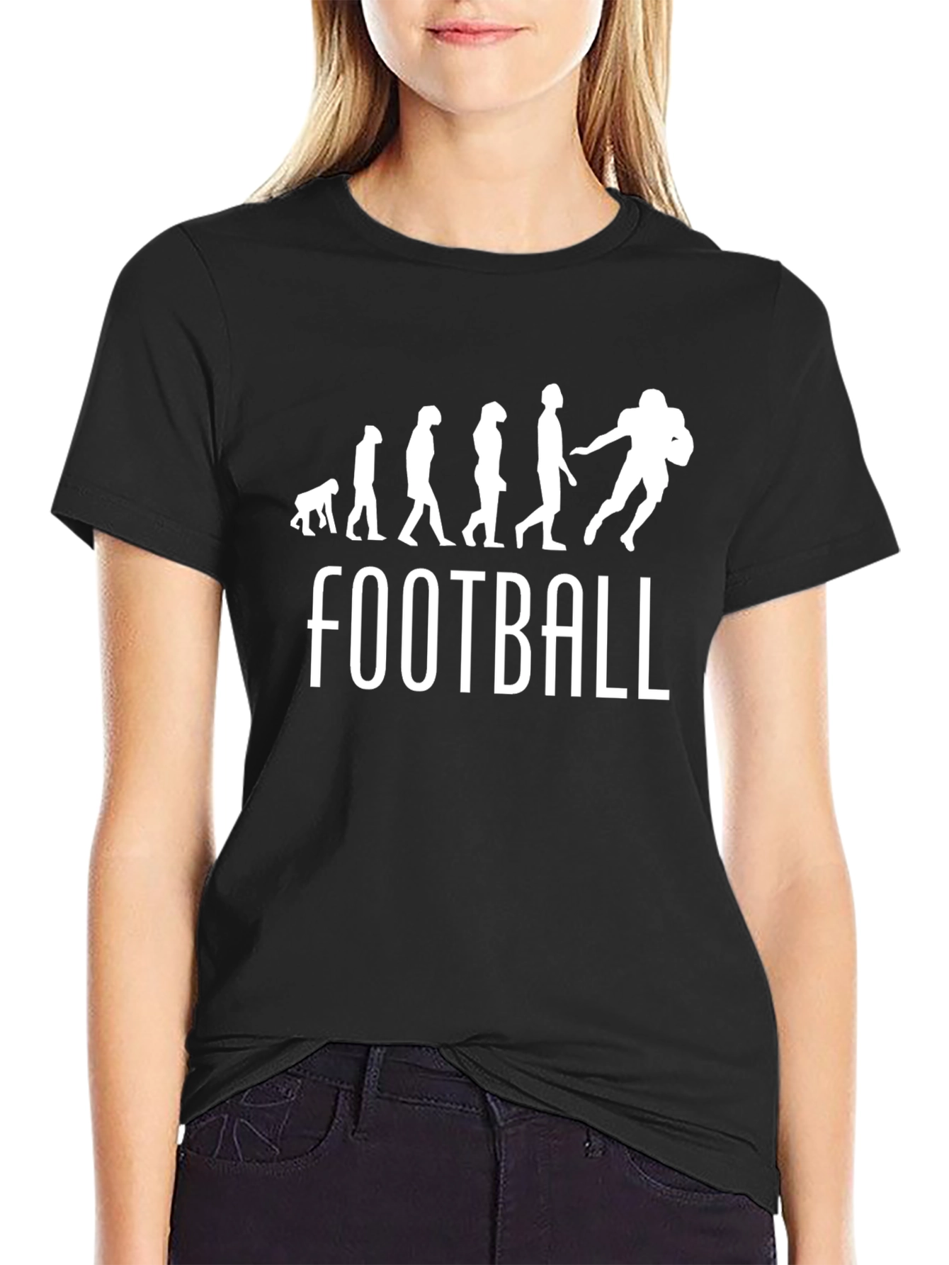 Football Evolution Graphic T-Shirt
