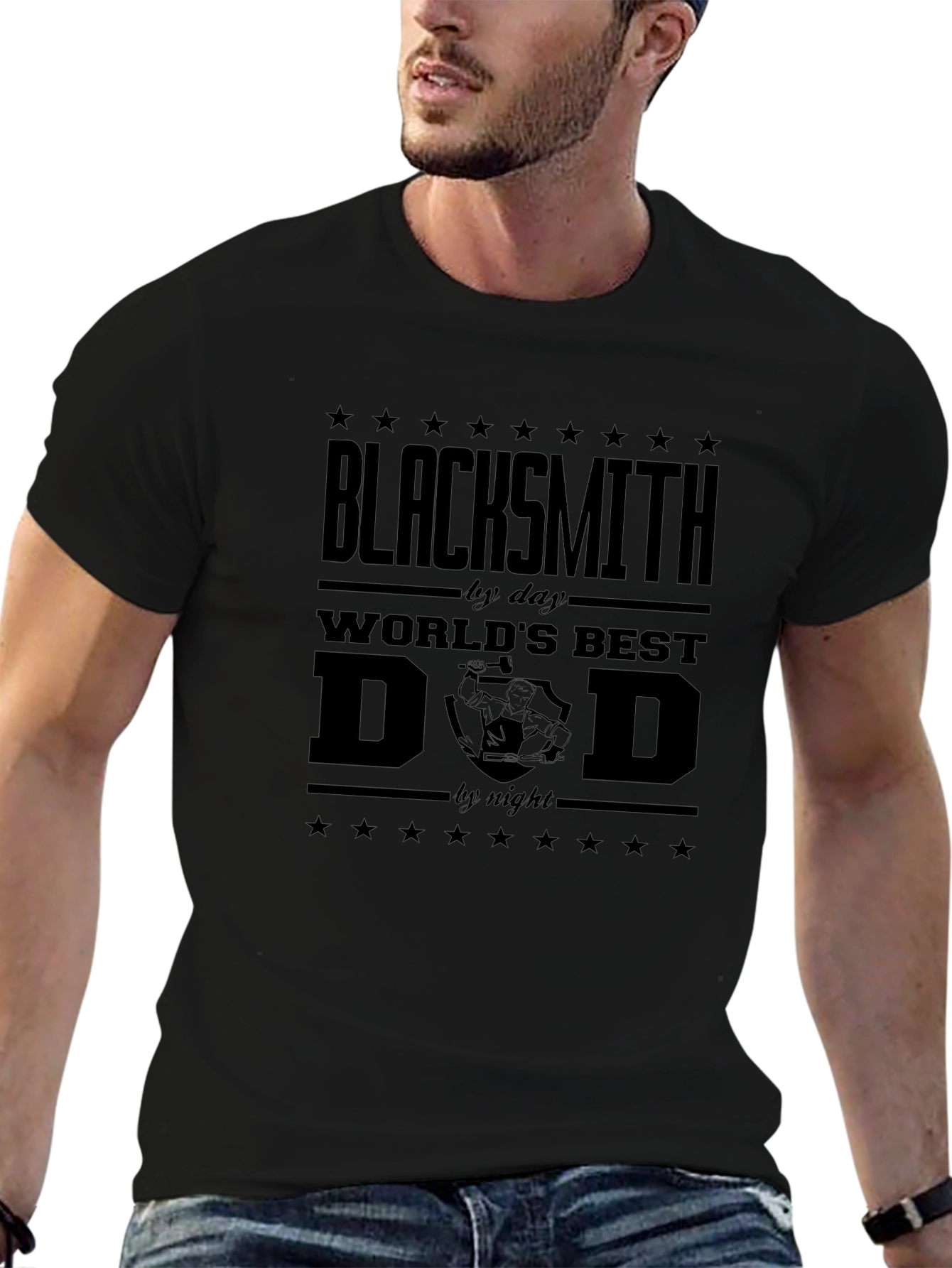 Blacksmith Dad T-Shirt: Day & Night