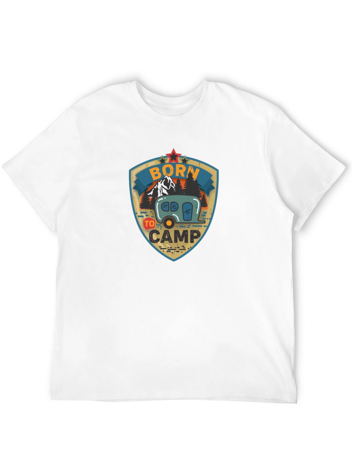 Born To Camp Graphic T-Shirt