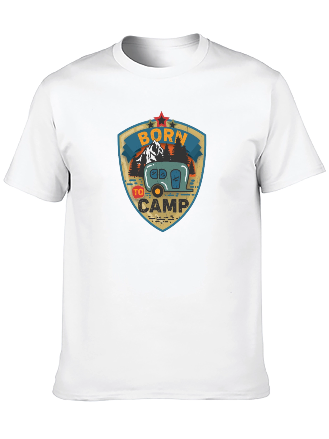 Born To Camp Graphic T-Shirt