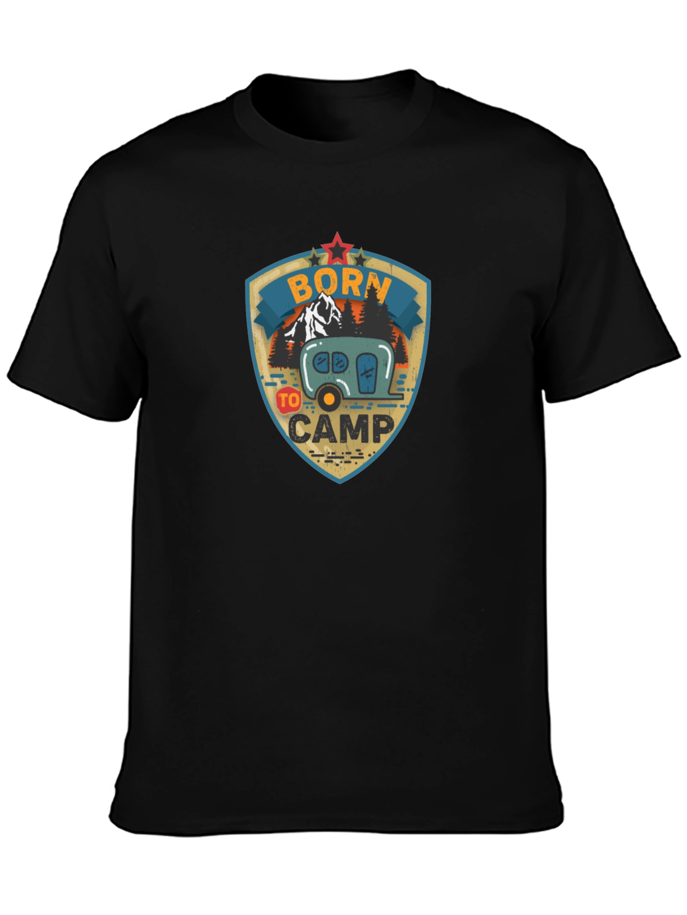Born To Camp Graphic T-Shirt