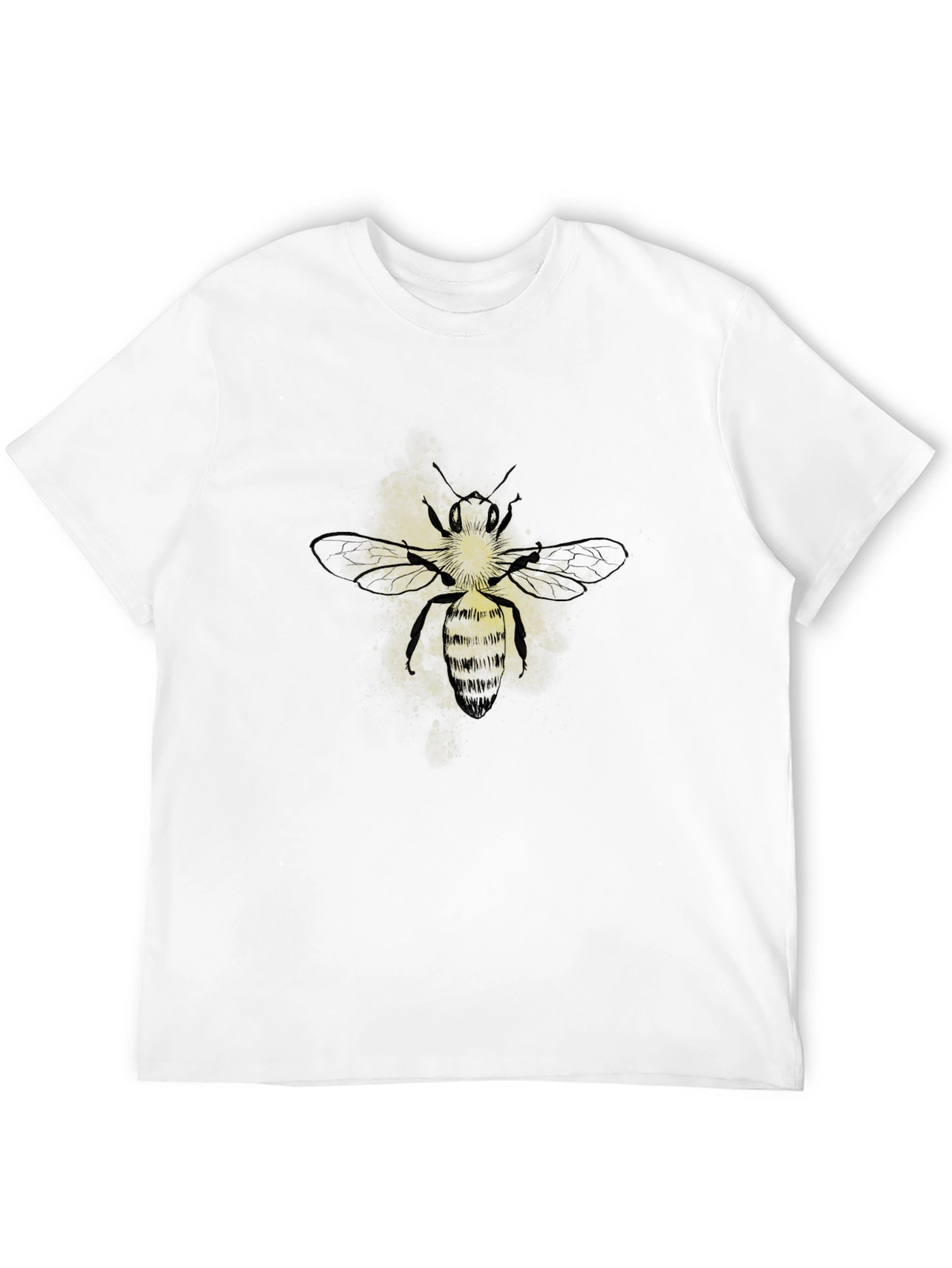 Mens Black Bee Graphic T-Shirt