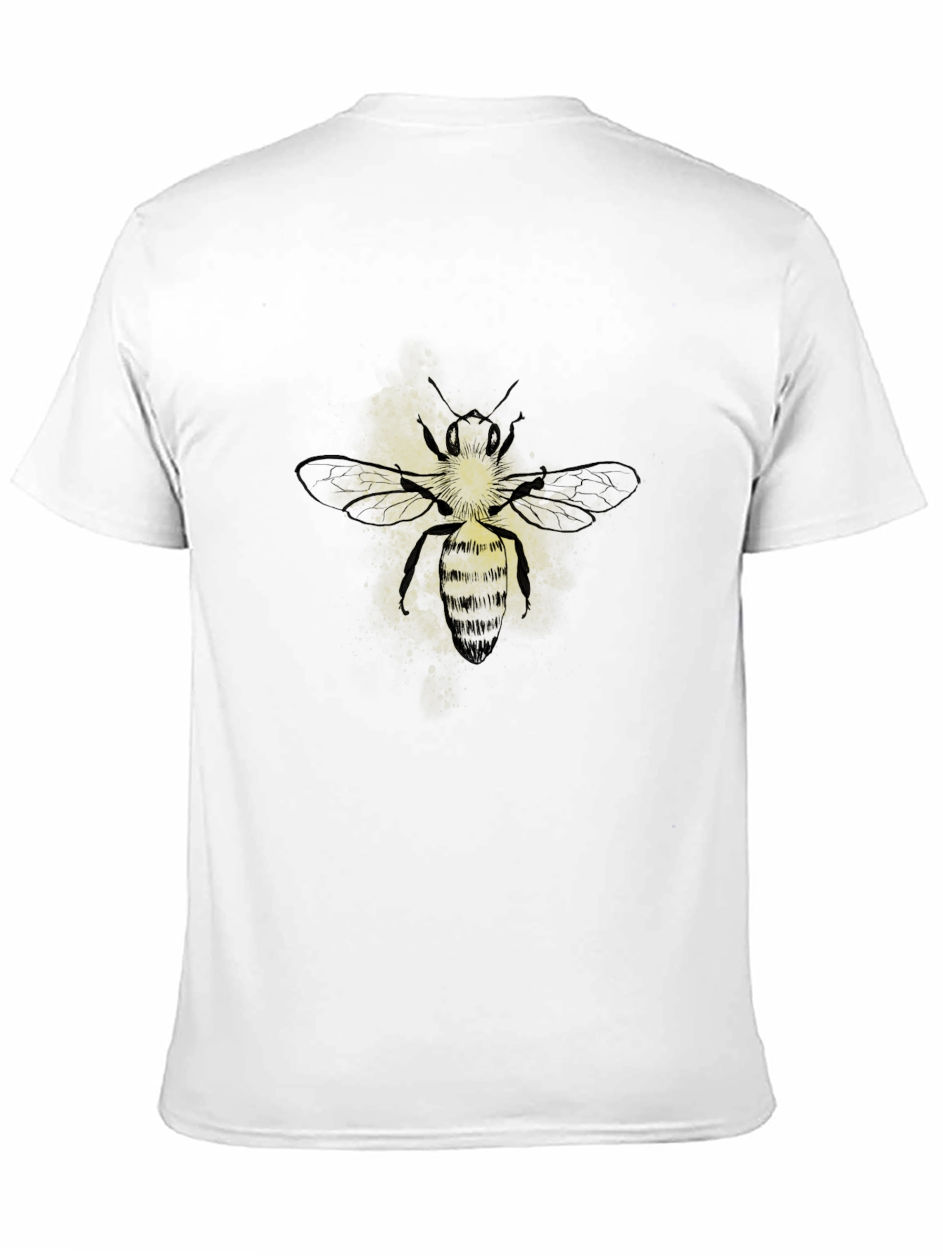 Mens Black Bee Graphic T-Shirt