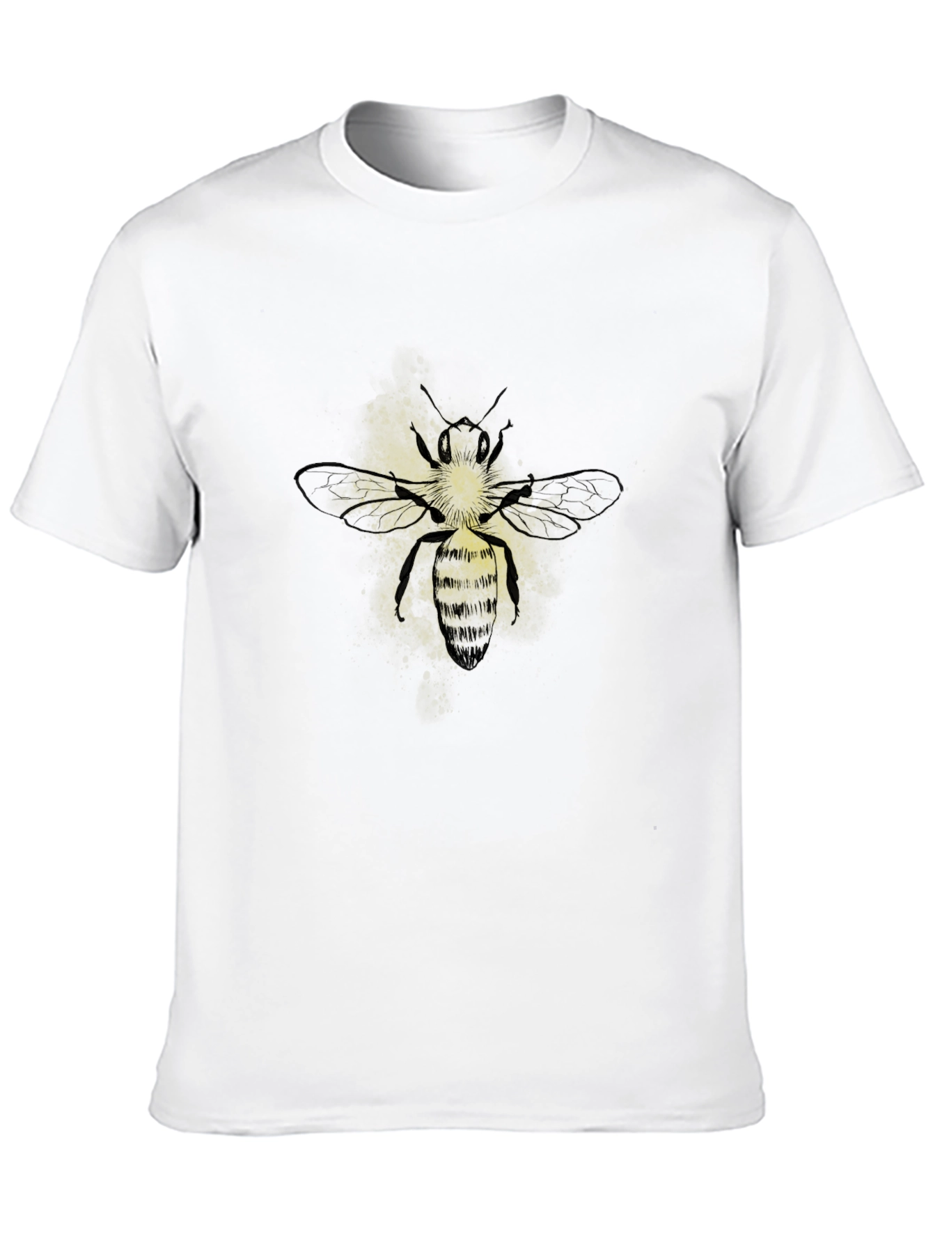 Mens Black Bee Graphic T-Shirt