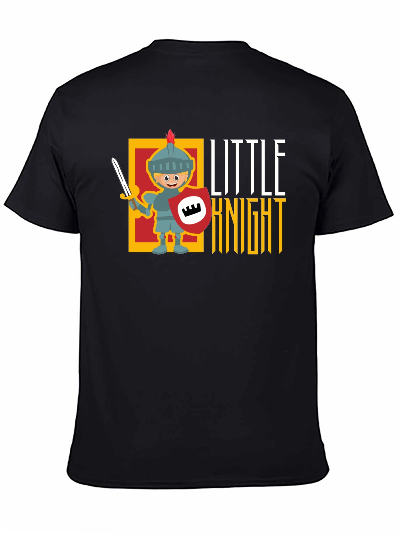 Little Knight Black T-Shirt