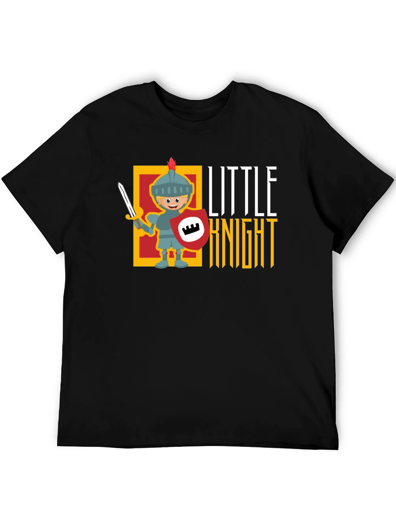 Little Knight Black T-Shirt