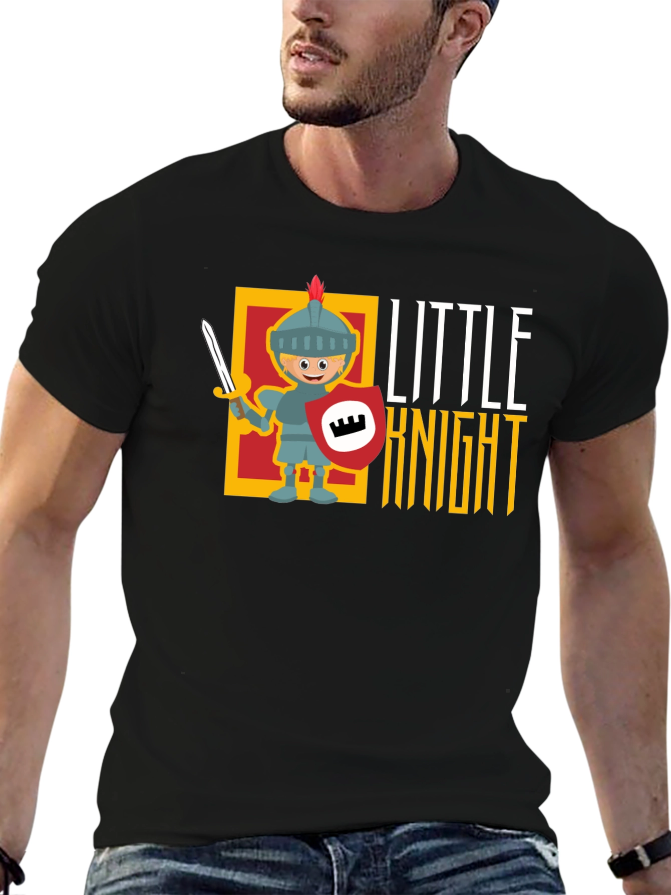 Little Knight Black T-Shirt