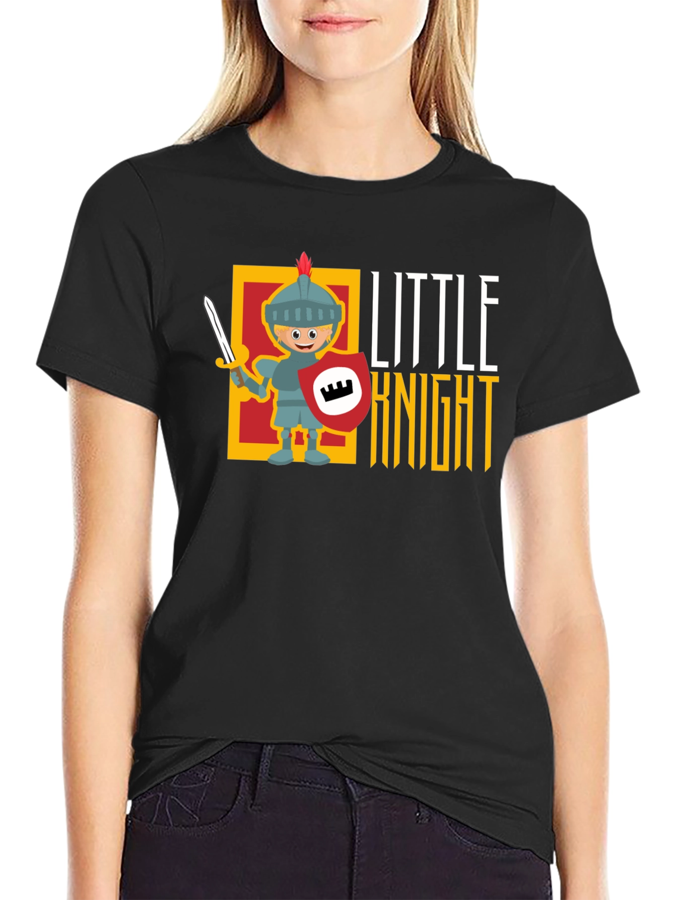 Little Knight Black T-Shirt