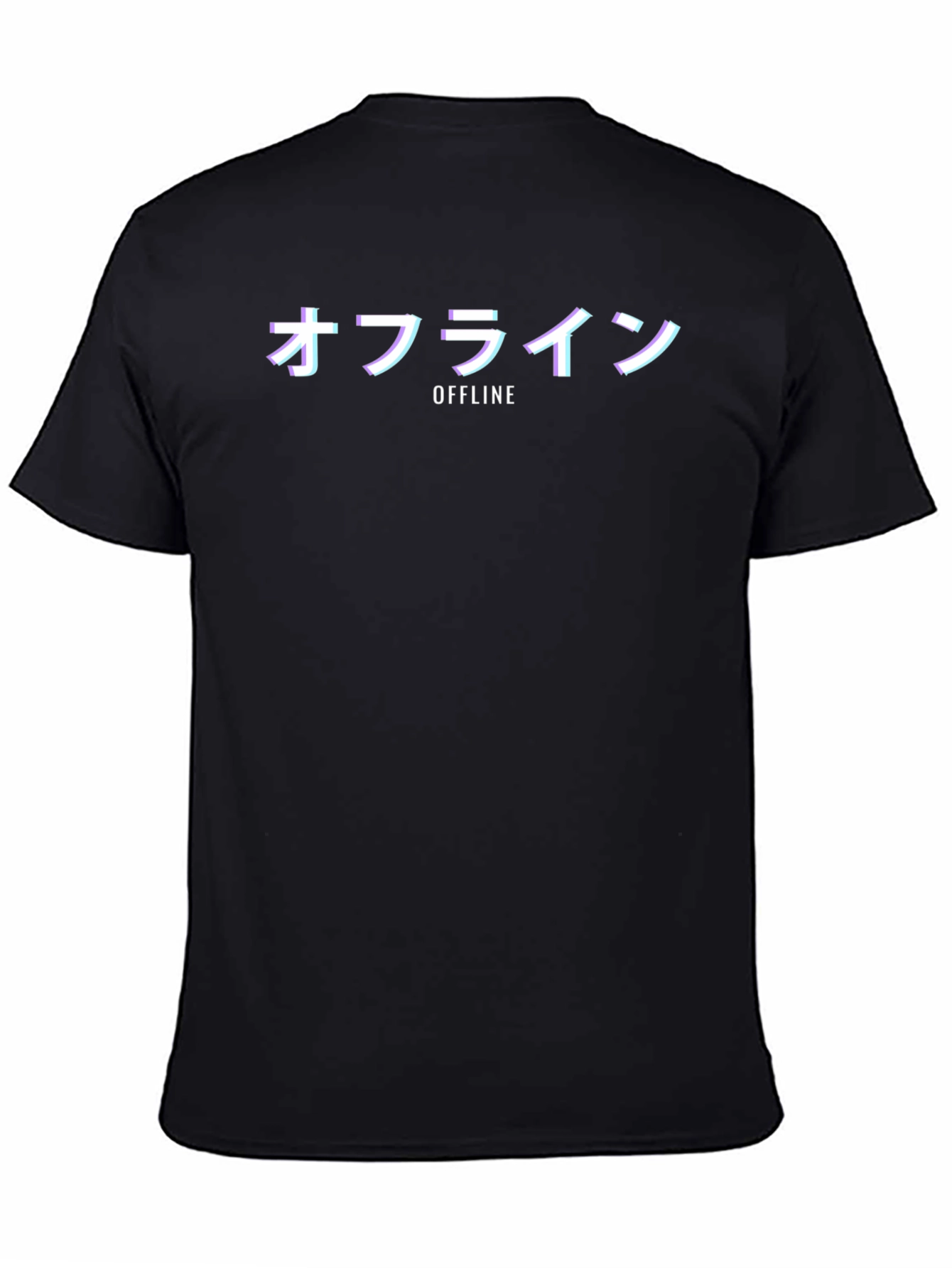 Offline Glitch Tee - Vaporwave Style