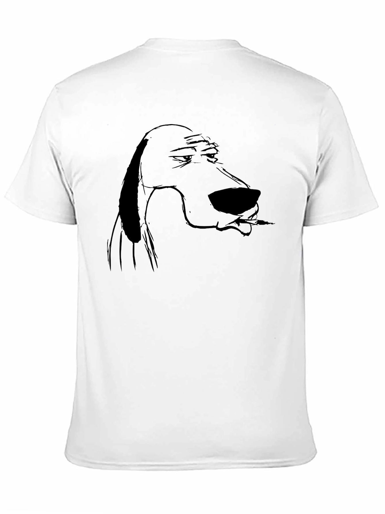 Cool Dog Smoking T-Shirt - Black Graphic Tee
