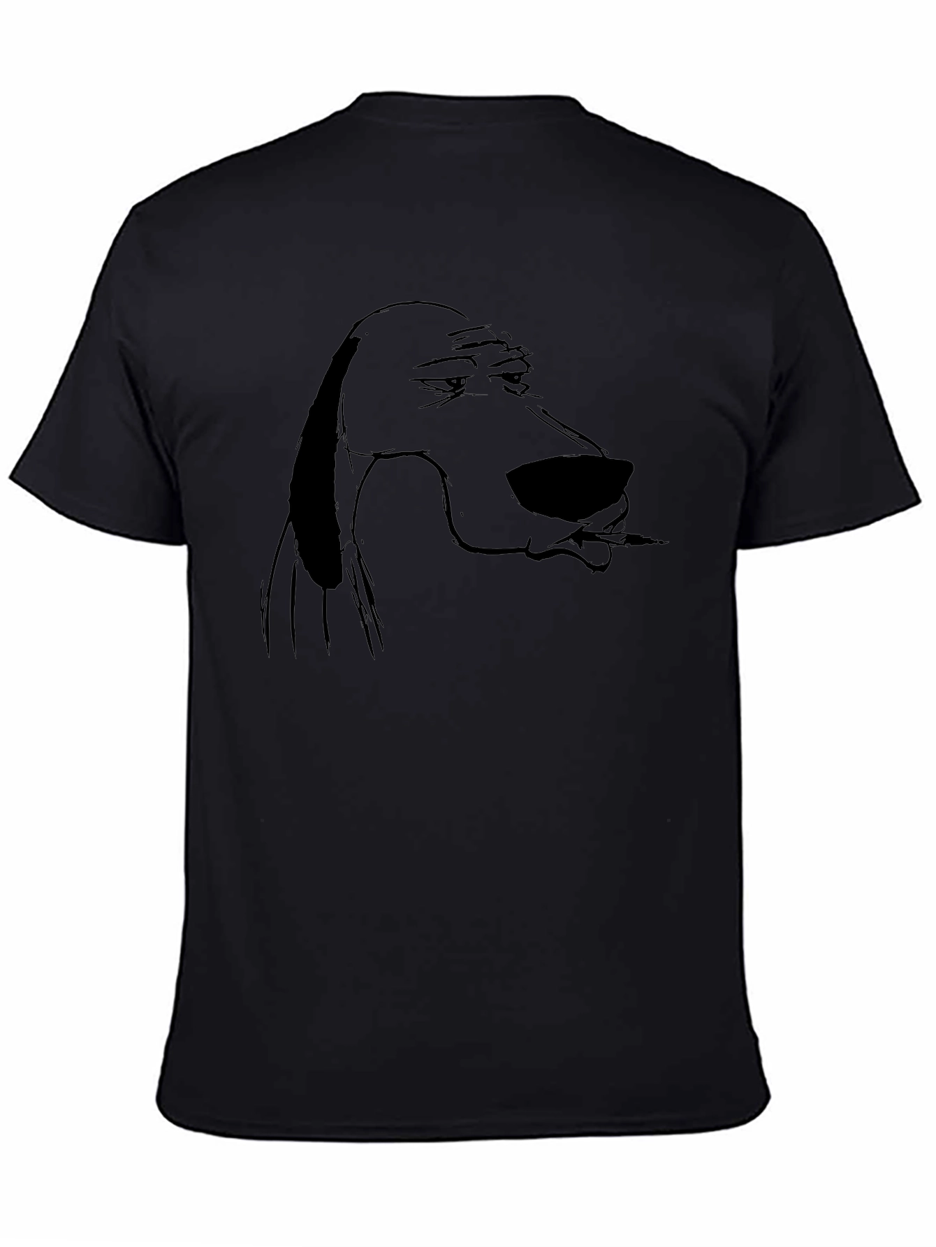 Cool Dog Smoking T-Shirt - Black Graphic Tee