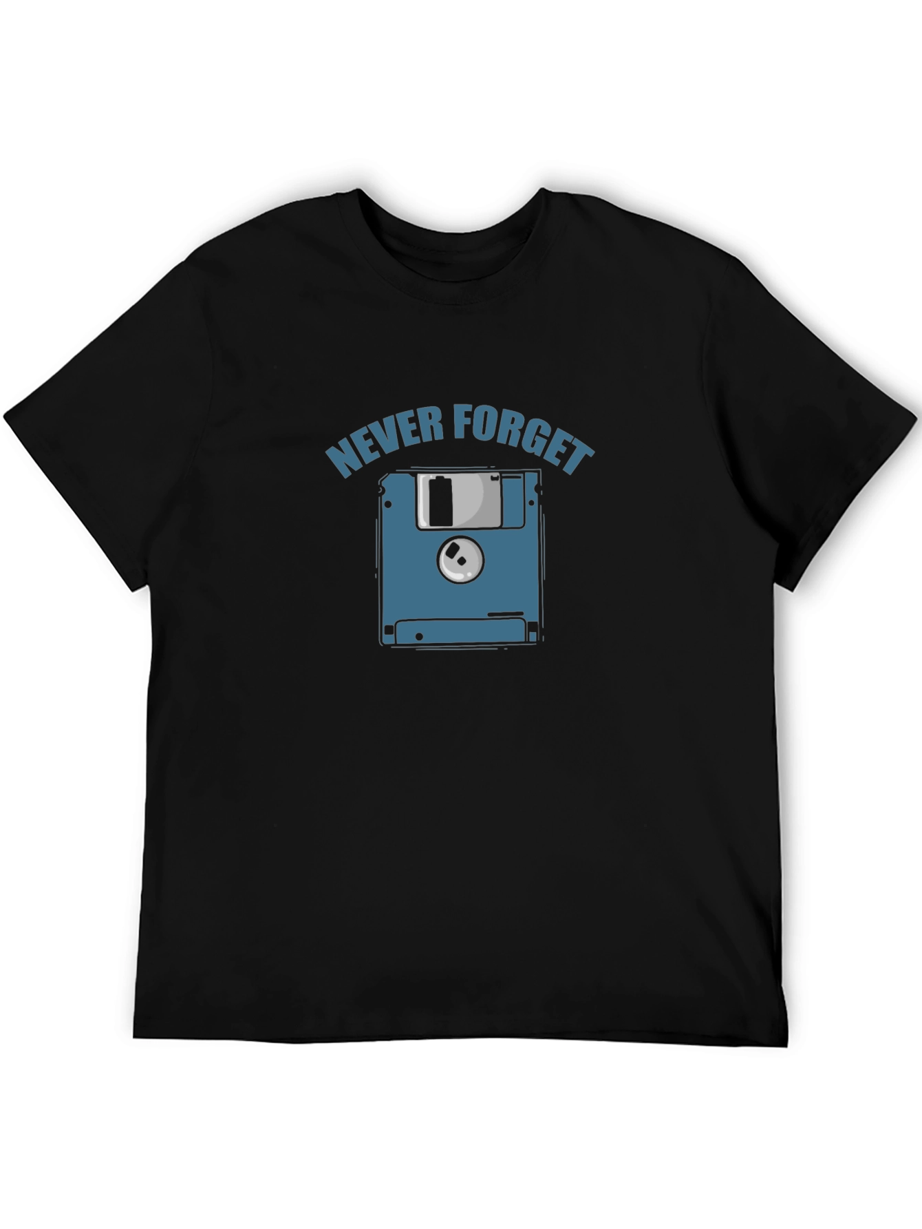 Retro Never Forget Floppy Disk Graphic Tee