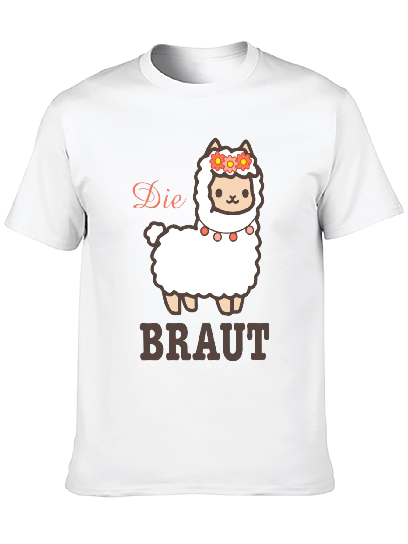 Die Braut Llama T-Shirt - Brides Cute Alpaca Tee