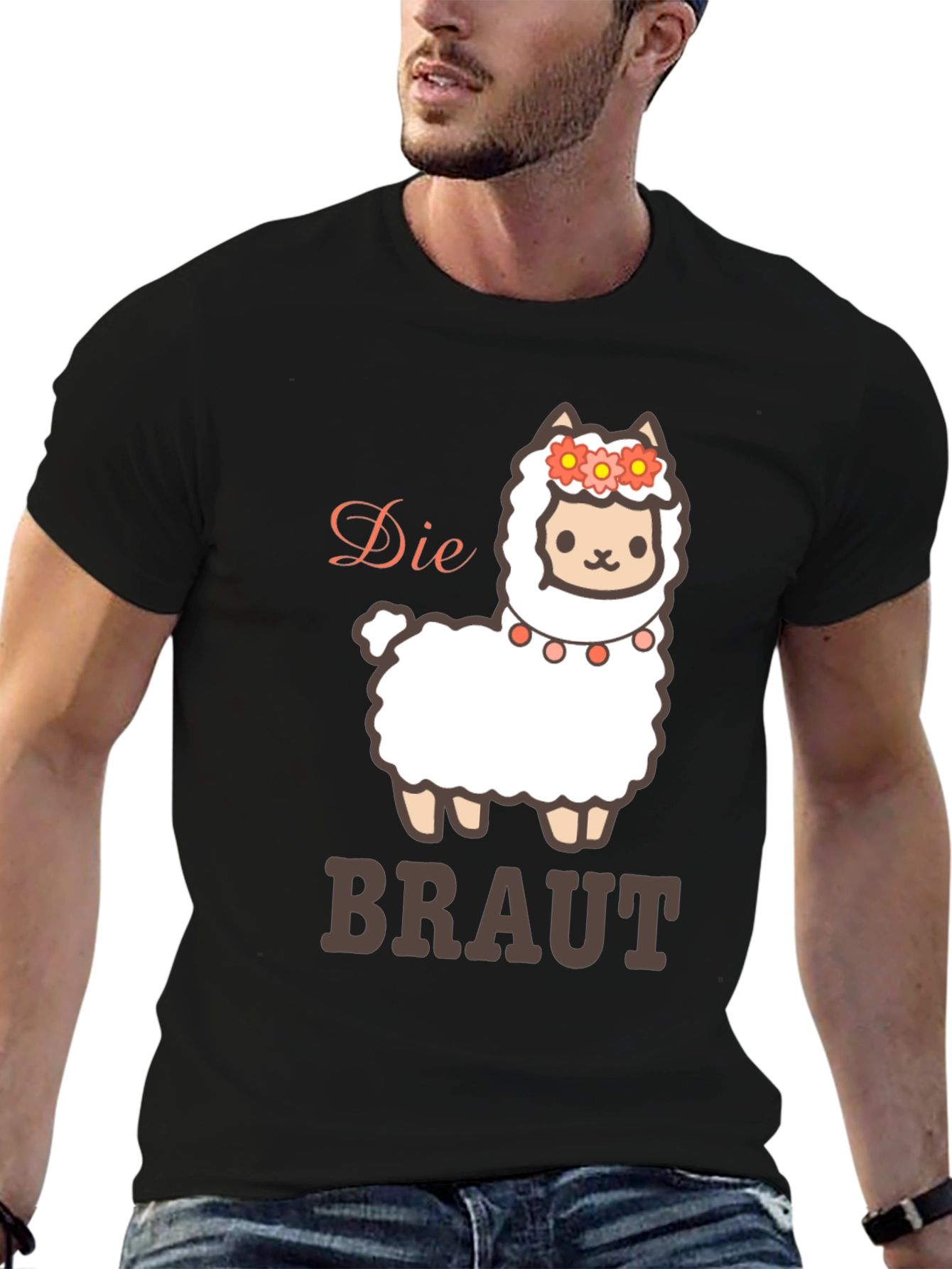 Die Braut Llama T-Shirt - Brides Cute Alpaca Tee