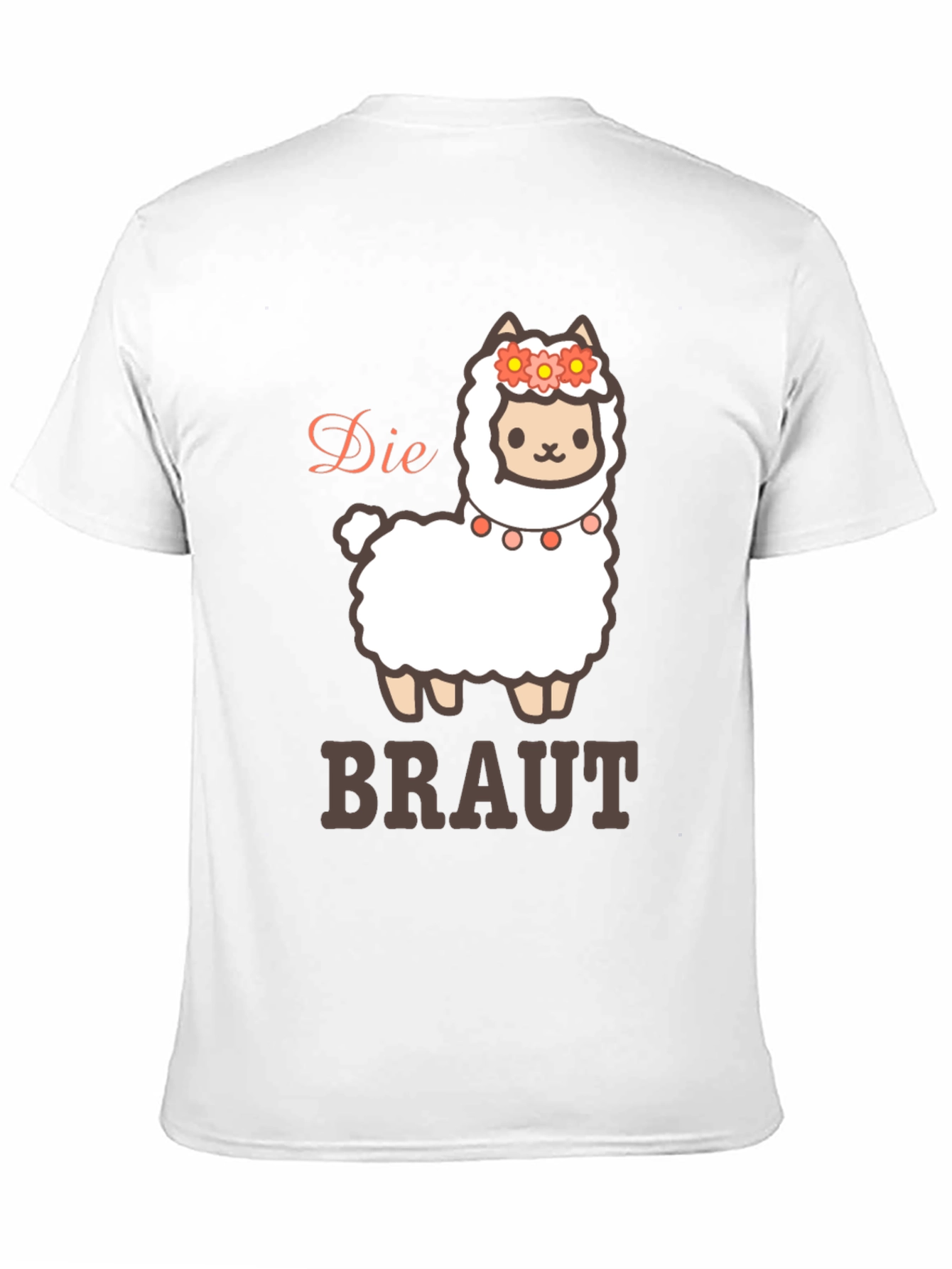 Die Braut Llama T-Shirt - Brides Cute Alpaca Tee