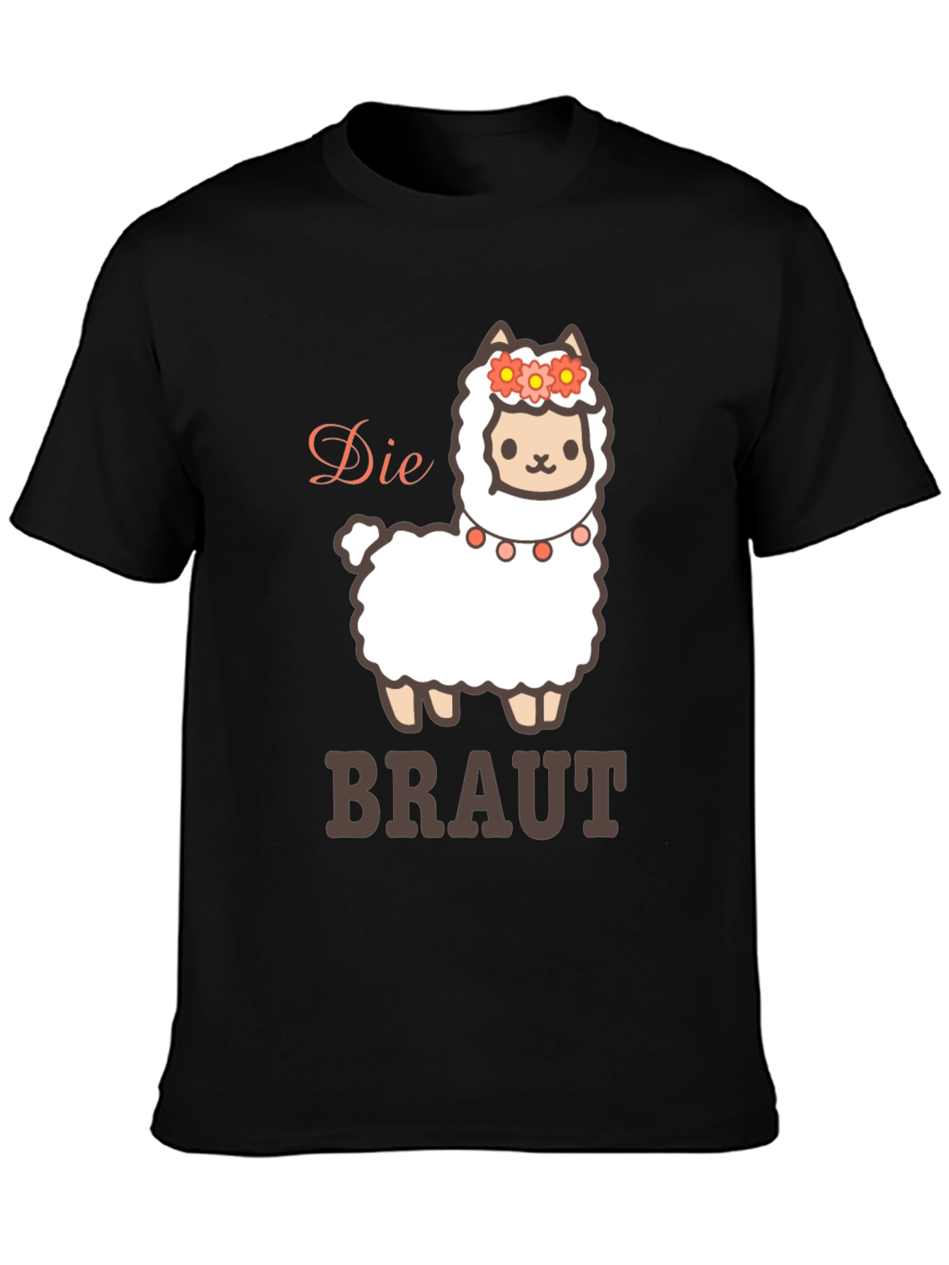 Die Braut Llama T-Shirt - Brides Cute Alpaca Tee