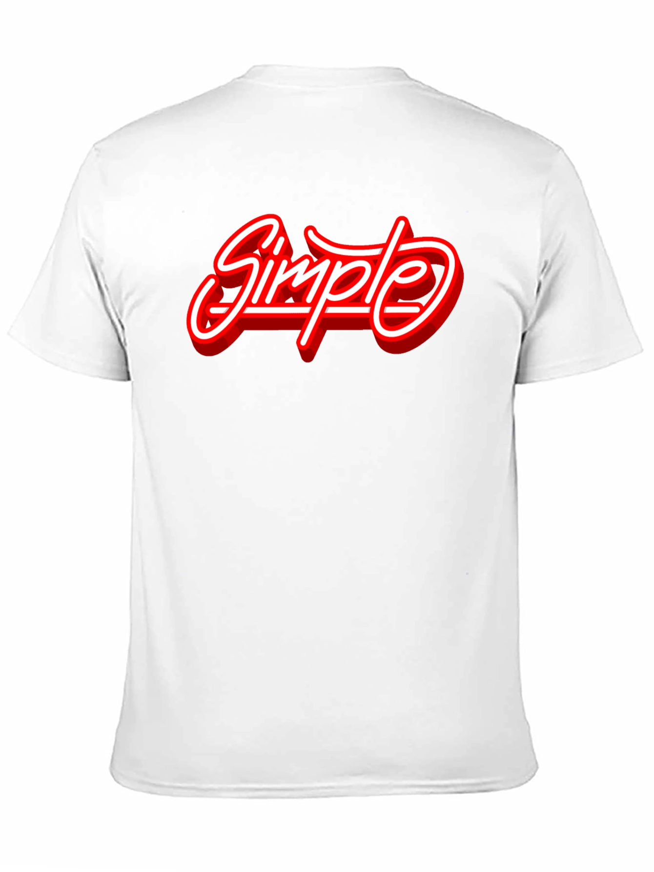 Simple Graphic Print Black T-Shirt